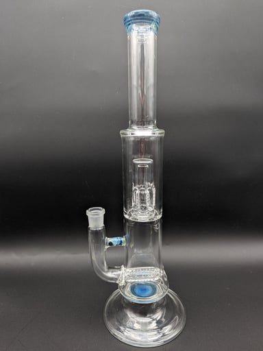 Preview pic of FIRE WITHIN GLASS - DUAL PERC STRAIGHT TUBE BONG