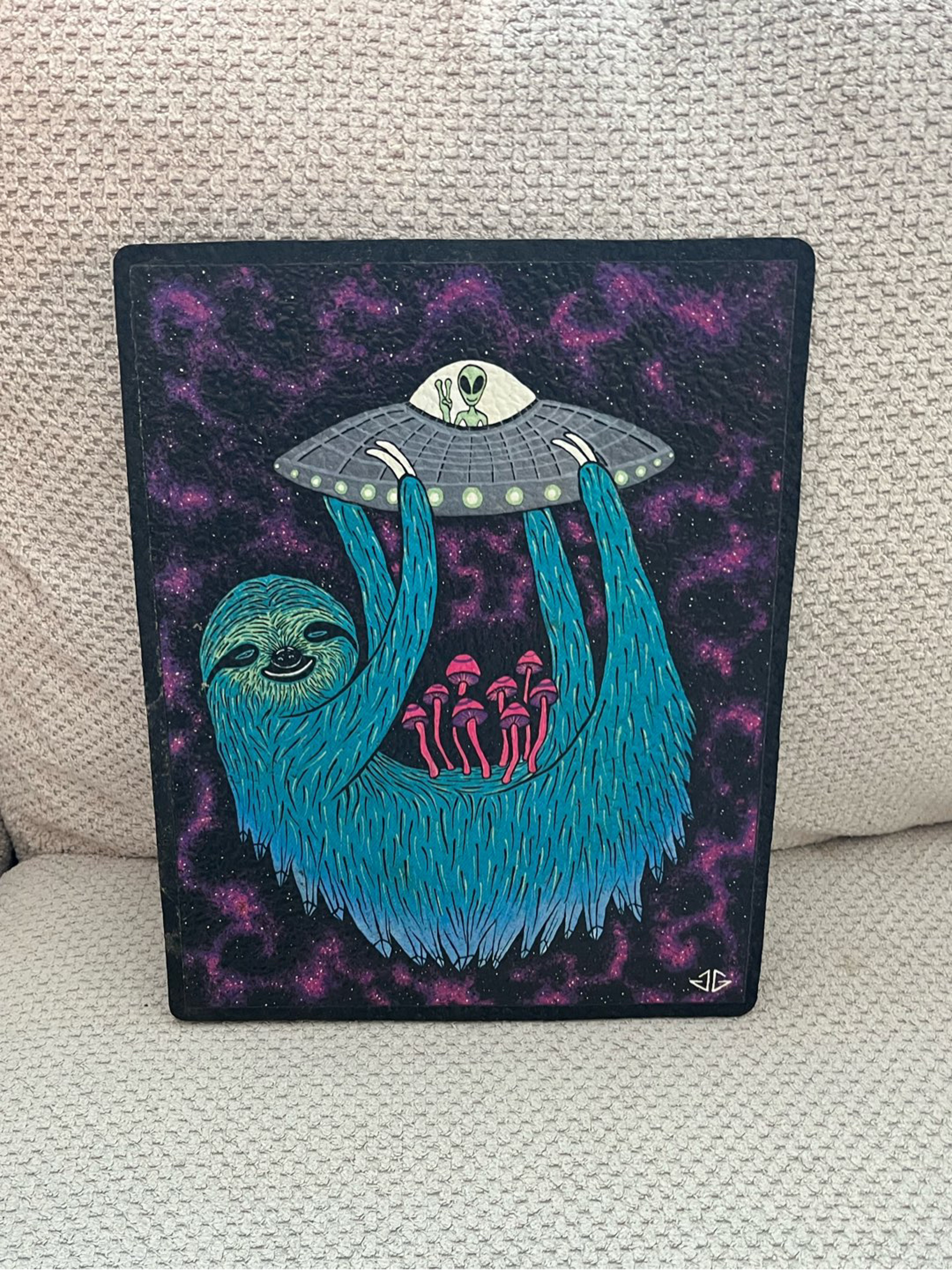 Preview pic of Space Sloth Mat by Moodmats x Jordan Gaudette