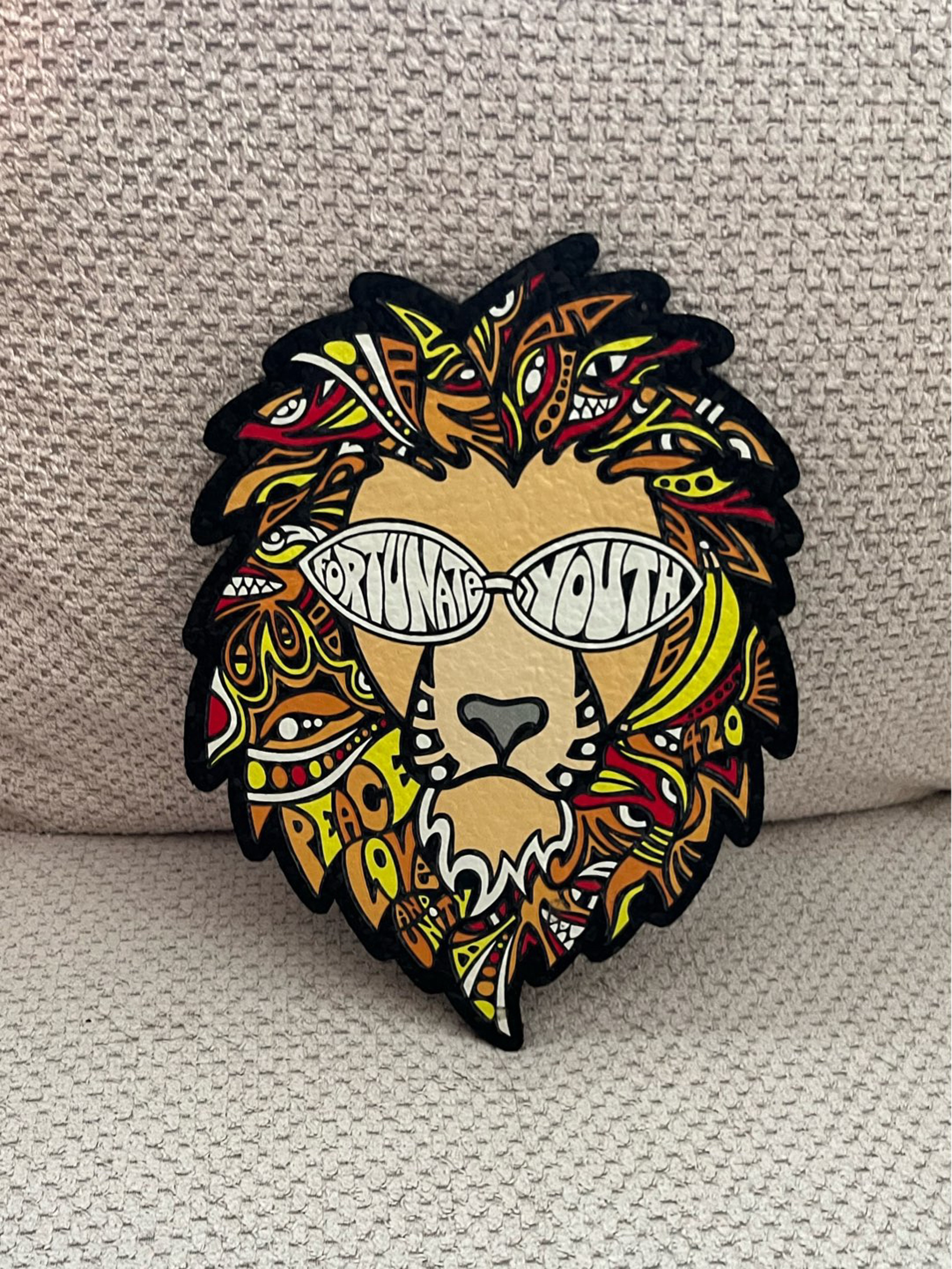 Preview pic of Rasta Lion Mat by Fortunate Youth x Moodmats