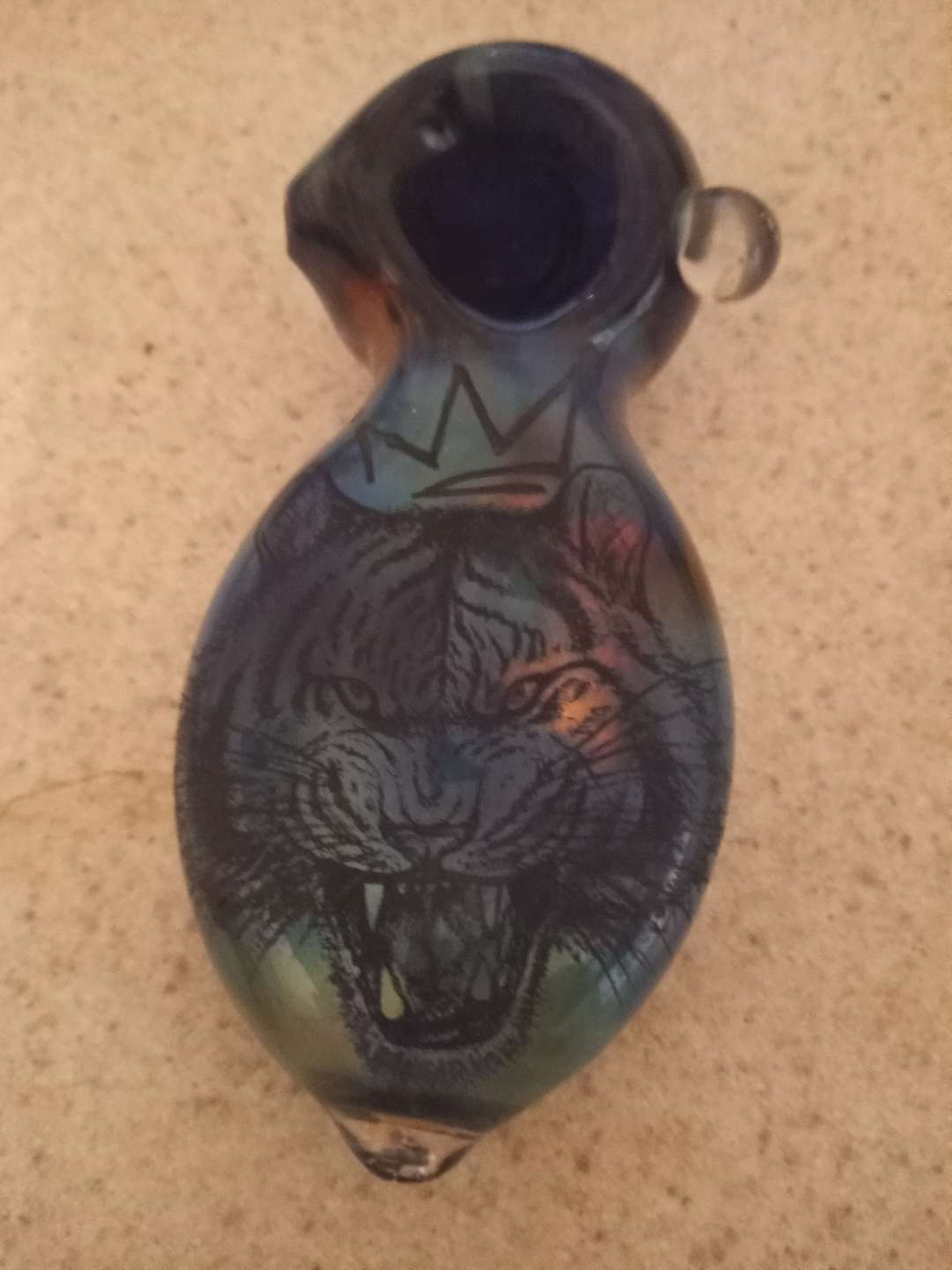 Preview pic of Hand carved tiger pipe