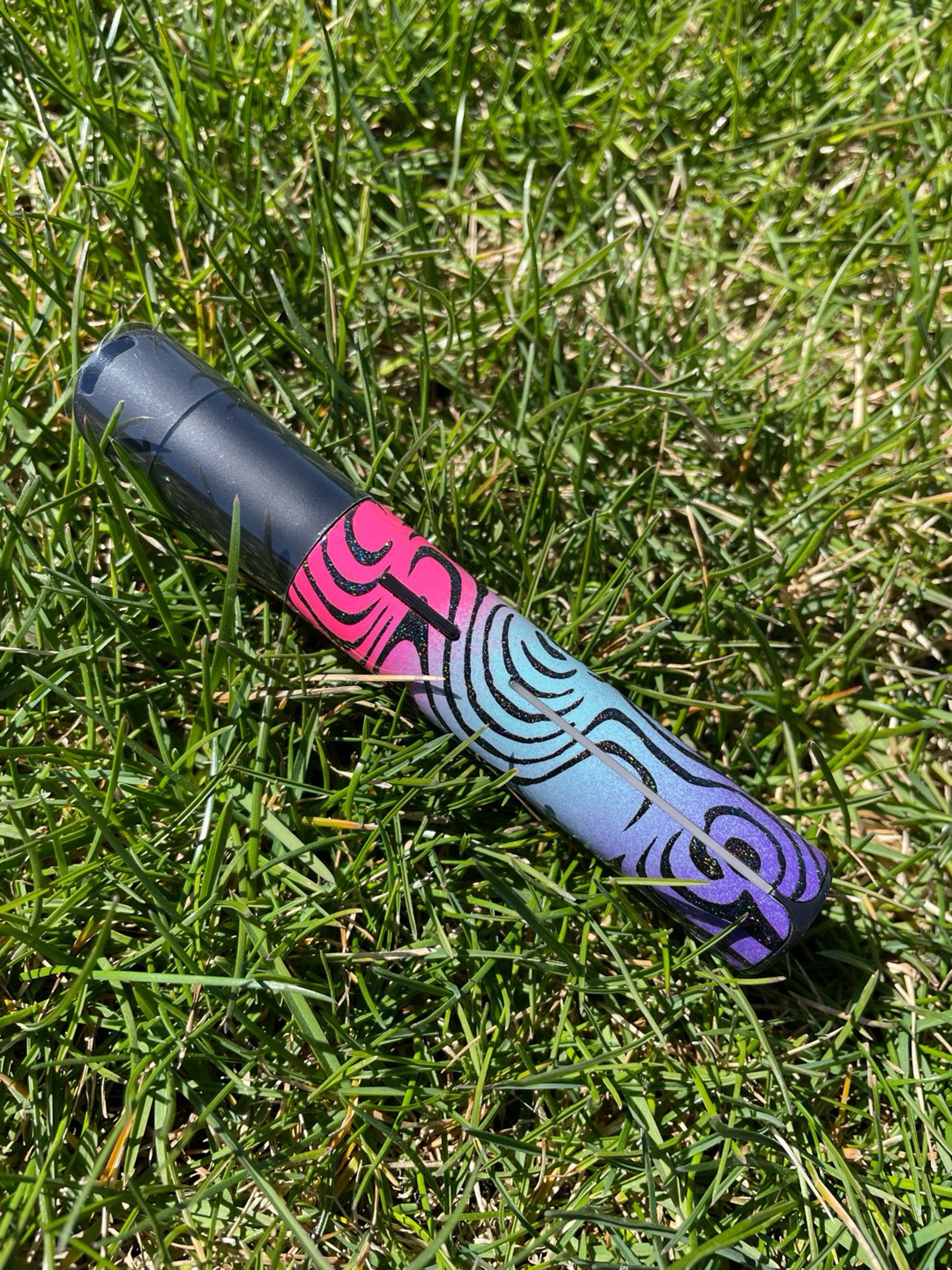 Preview pic of Puffco x Palmers Powders Coated Pivot - Pink to Purple Fade w/  Ripples