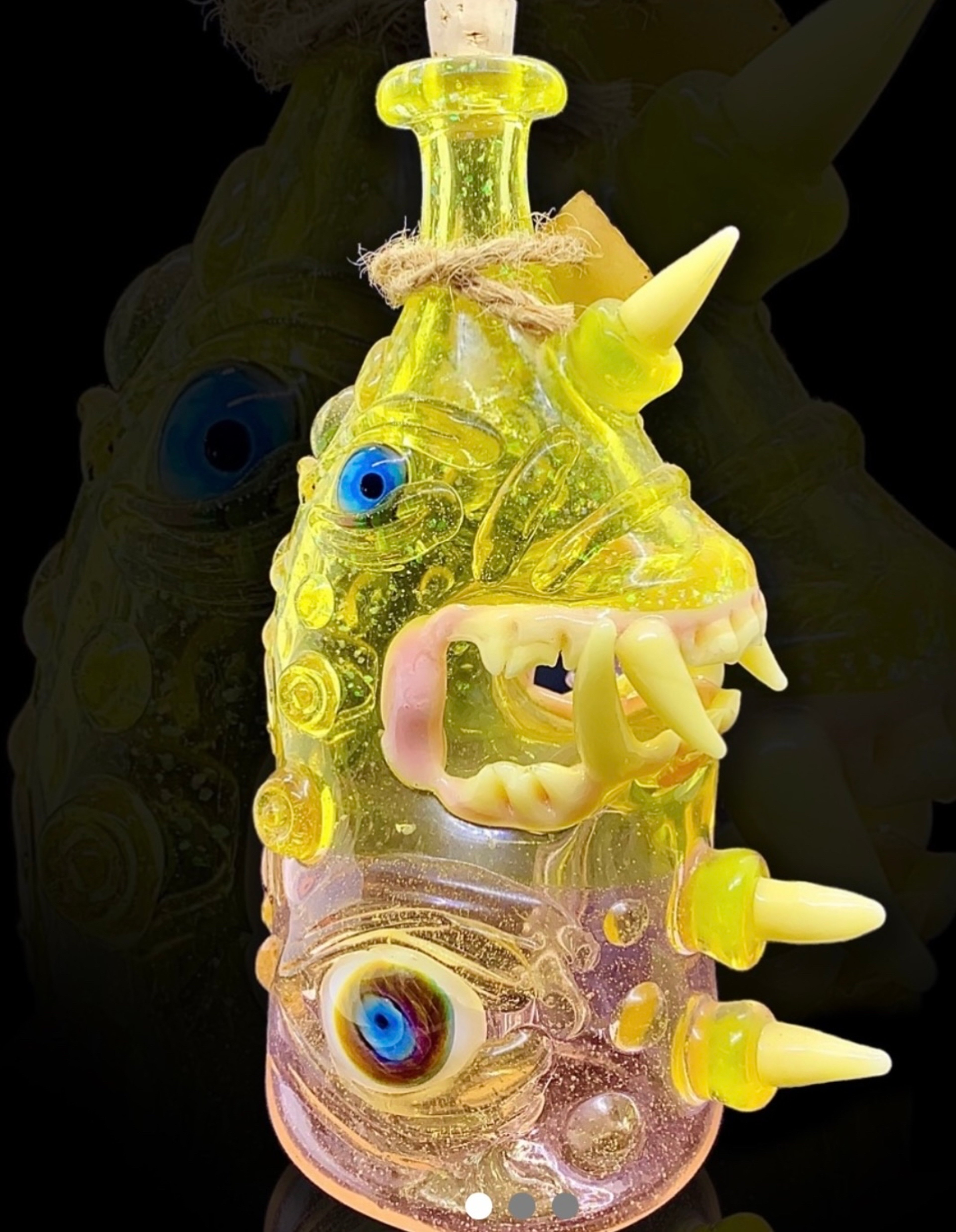 Preview pic of PIRATT GLASS - 2017 XL SOUL JAR w/ PENDANT - FULL UV