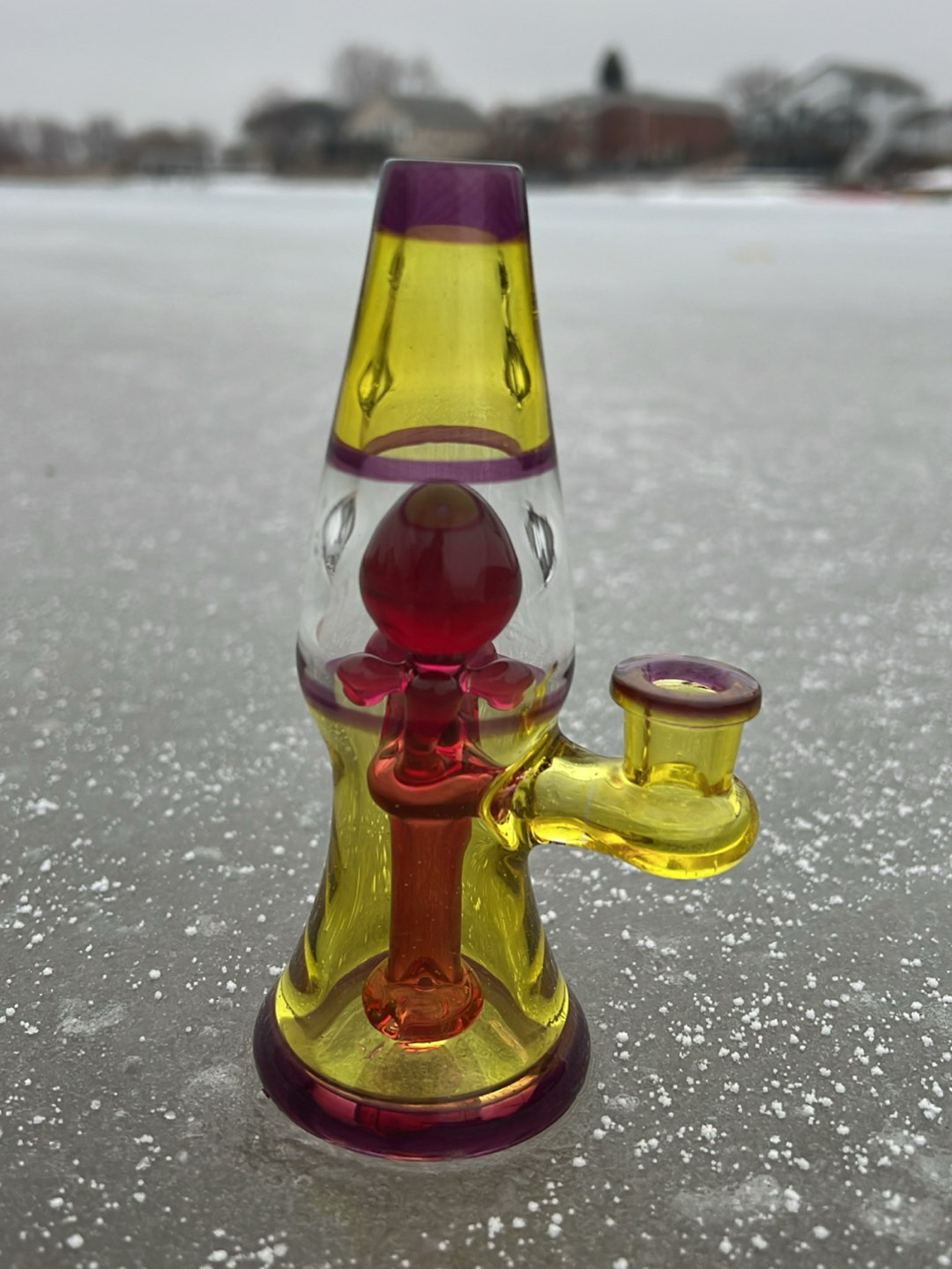 Mini Lamp BlueGrassGlass image 0