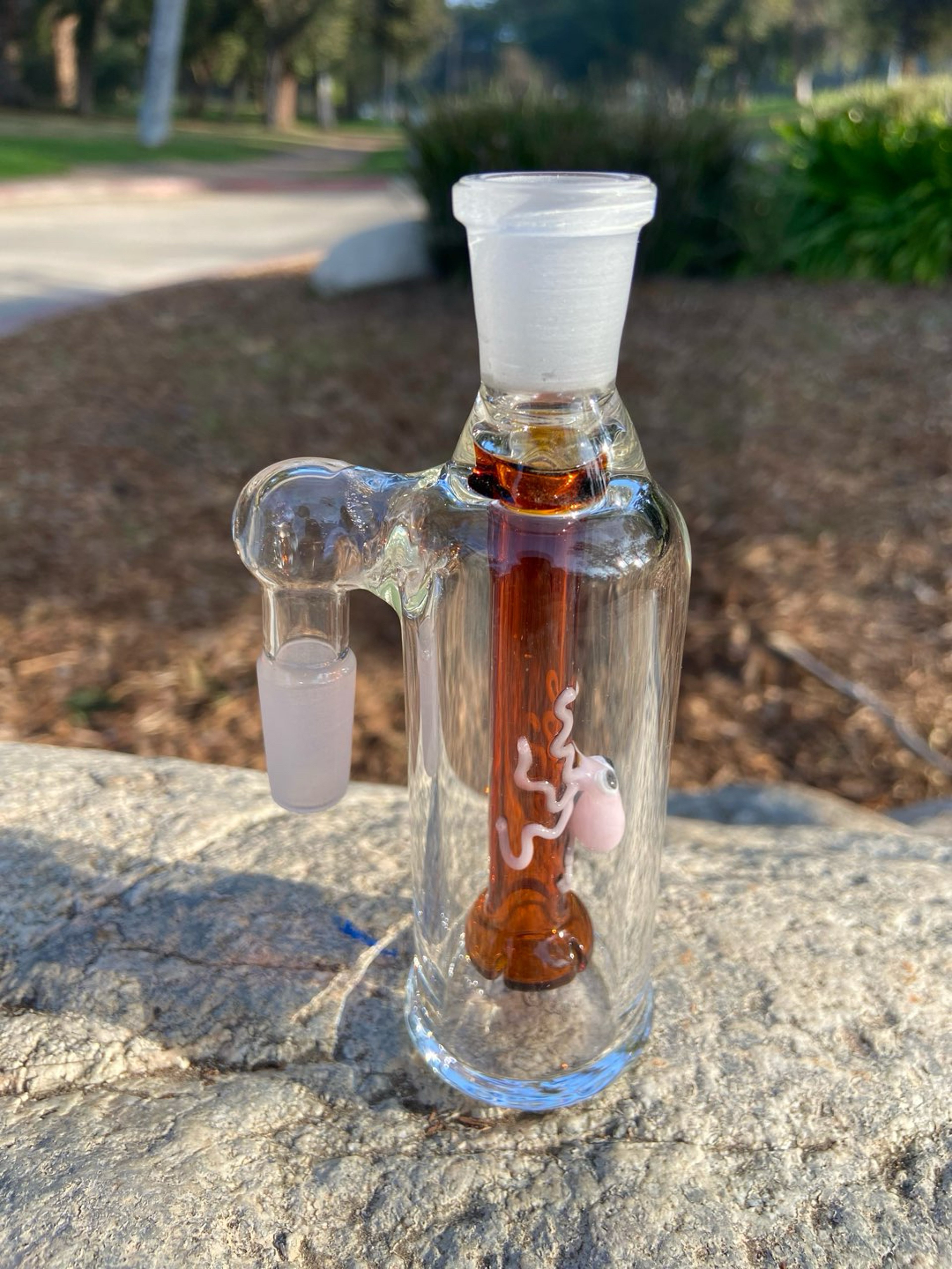 Preview pic of 14mm ash catcher 90 degree Amber
