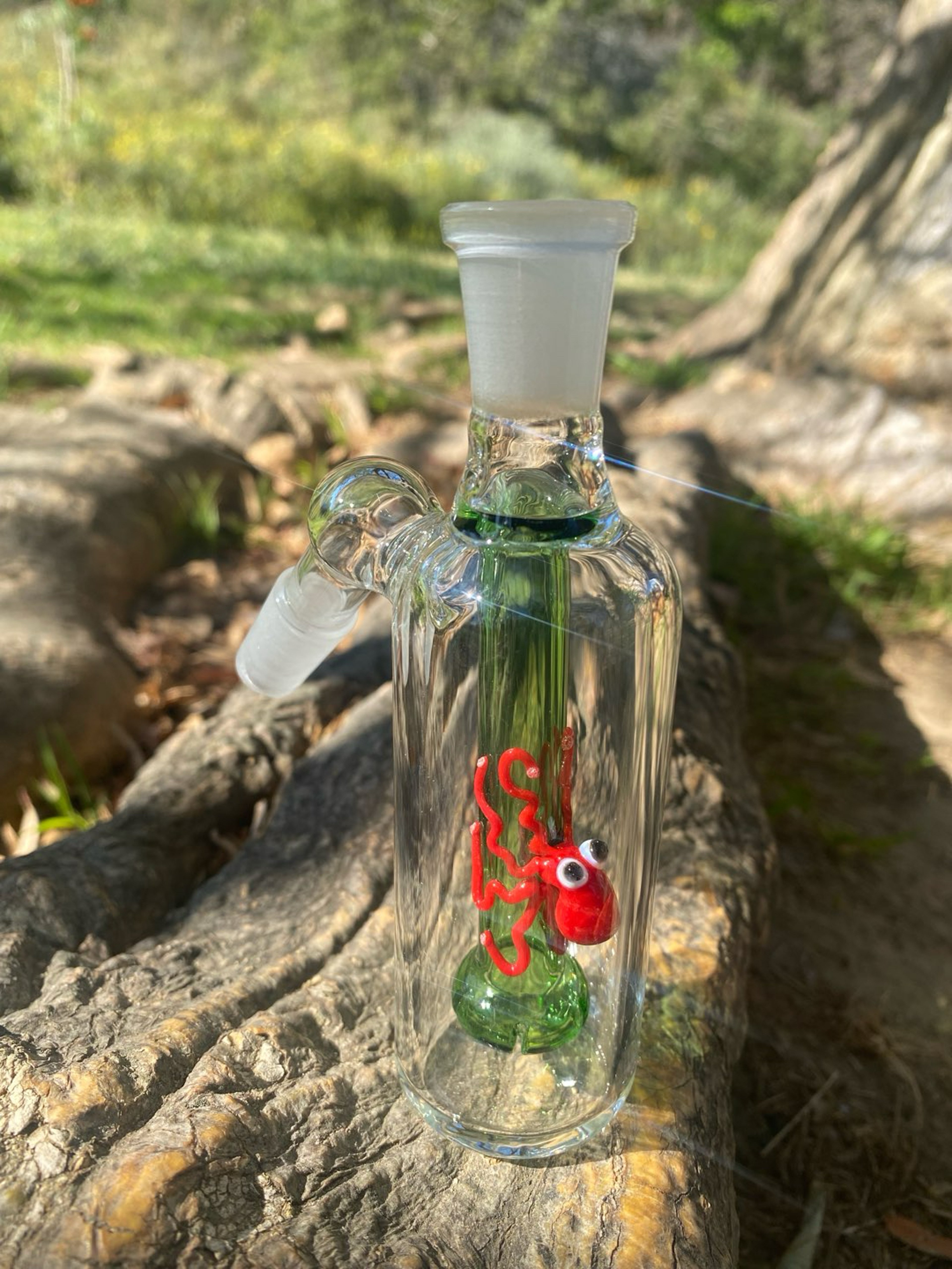 Preview pic of 14mm Glass ash catcher 45 degree octopus