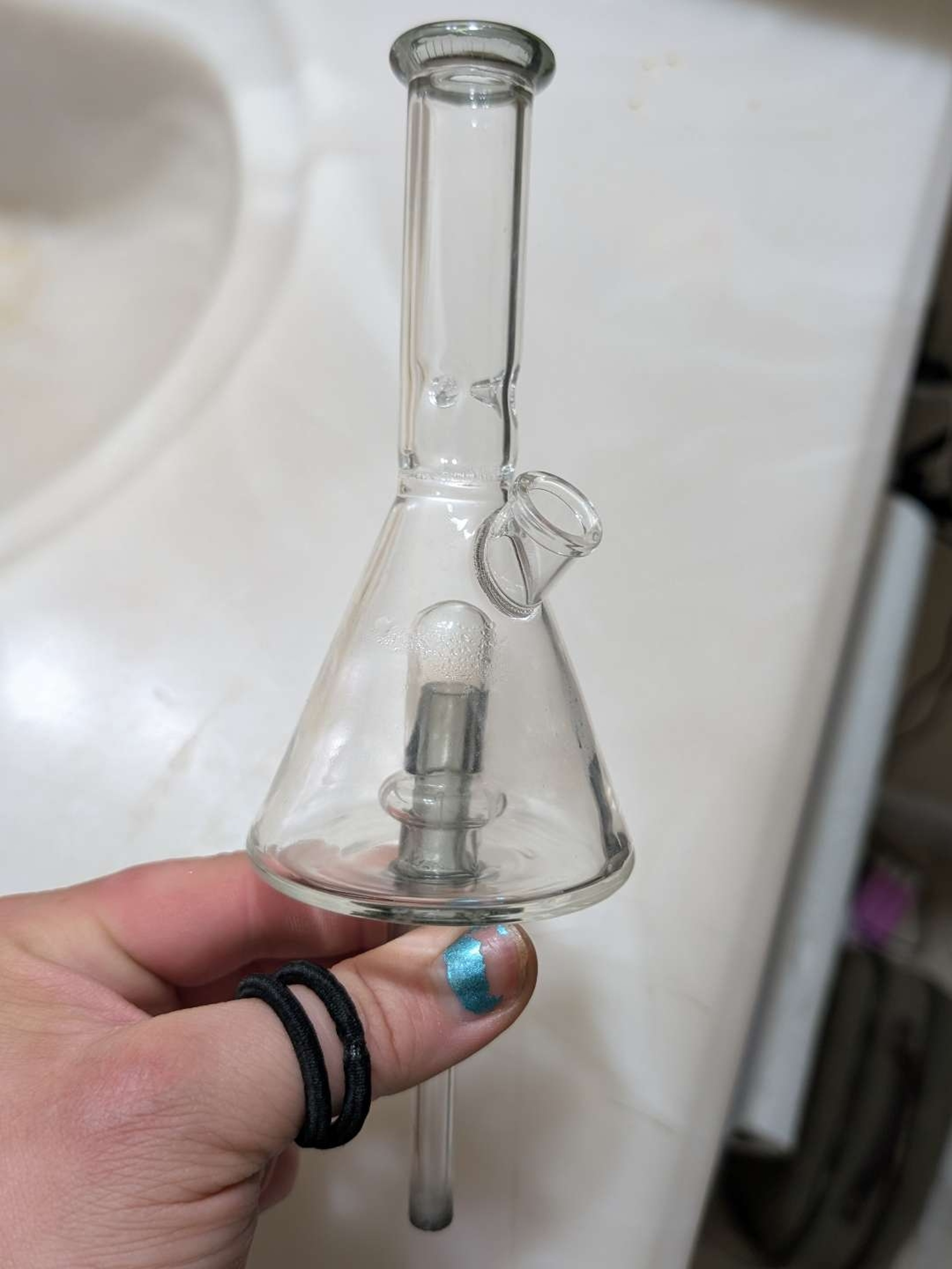 Preview pic of Mini Bong Nectar Collector with twist on glass Tip