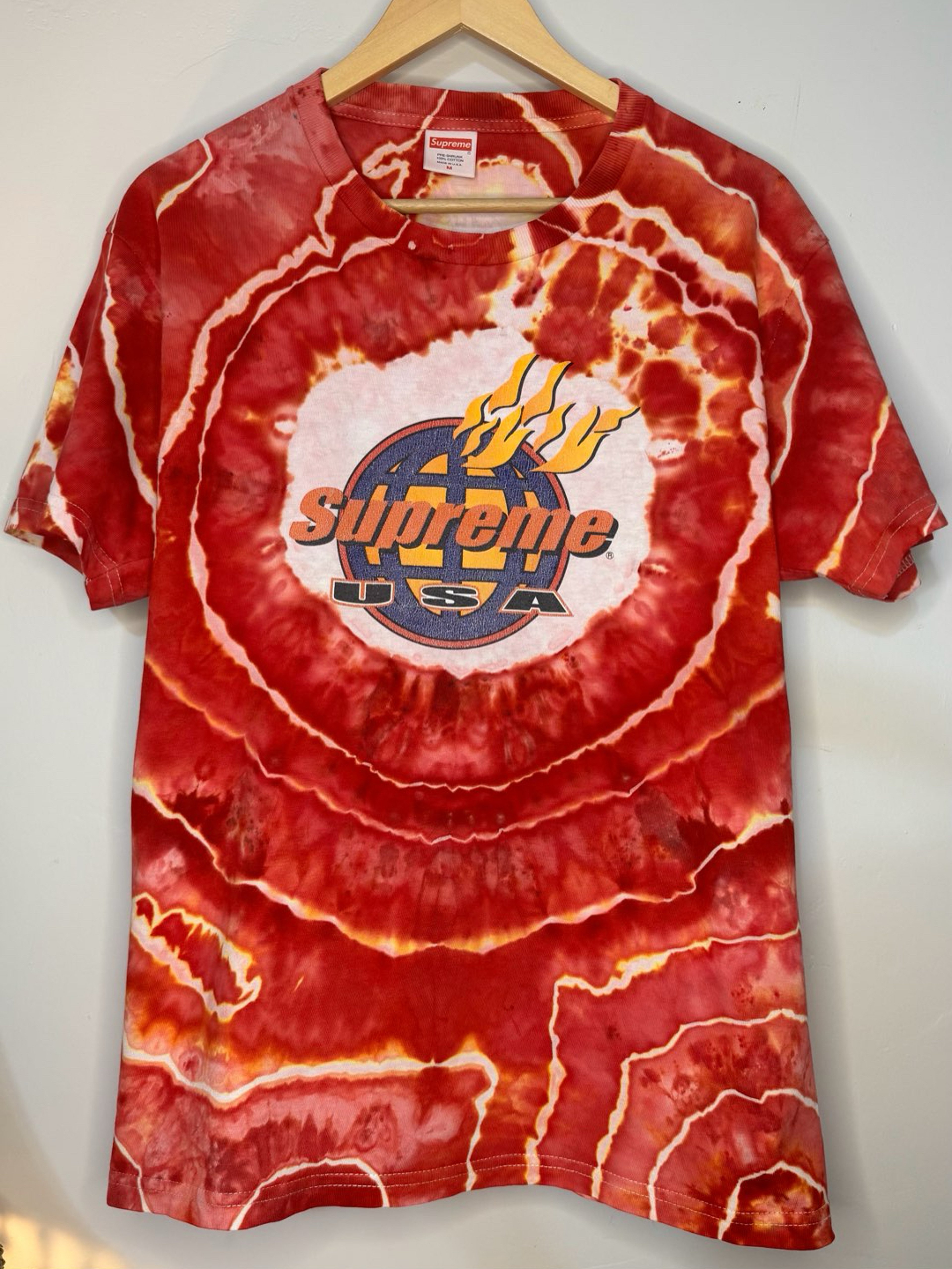 Preview pic of Upcycled ice dyed shirt