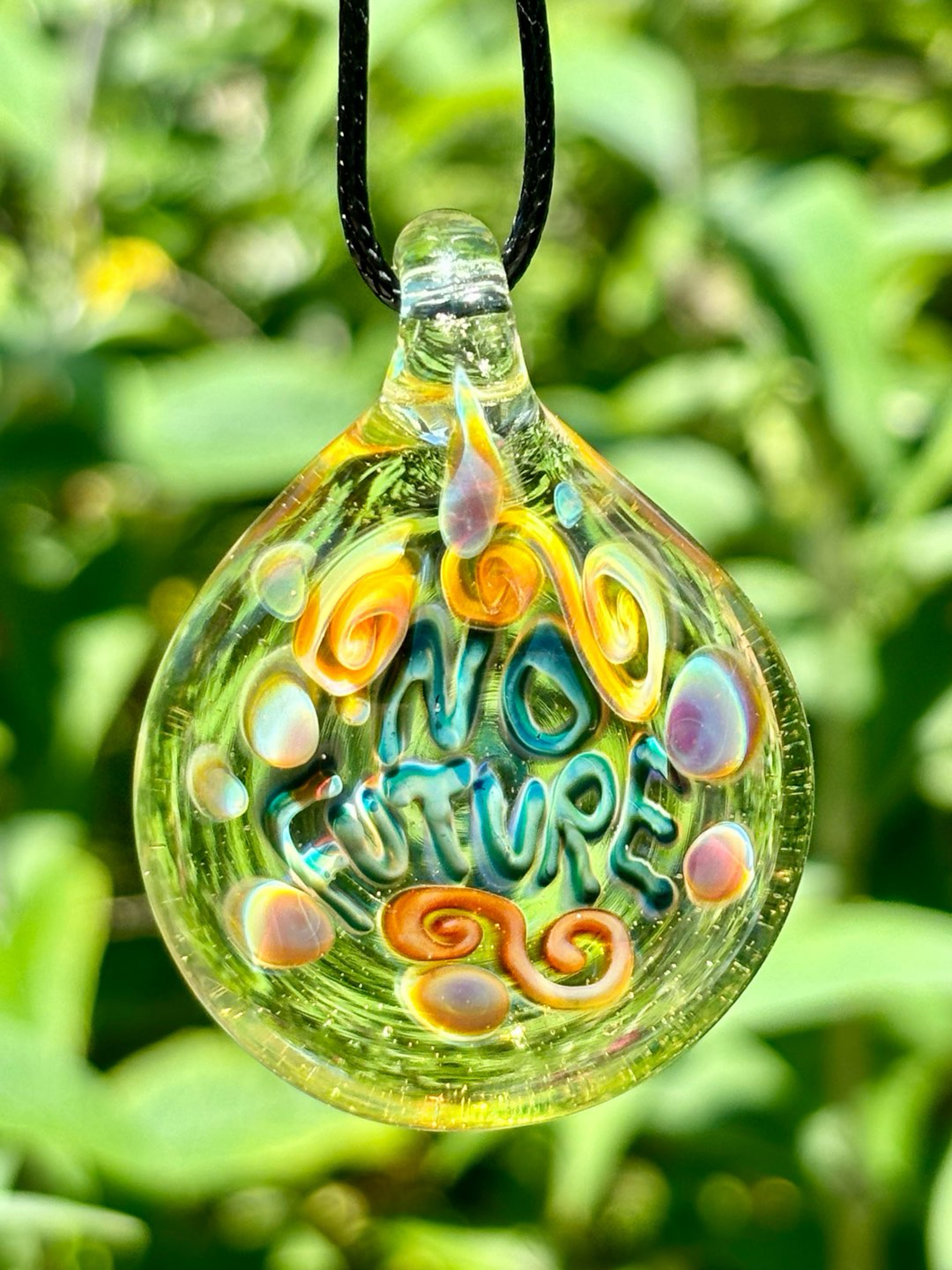 Preview pic of “No Future” pendant necklace