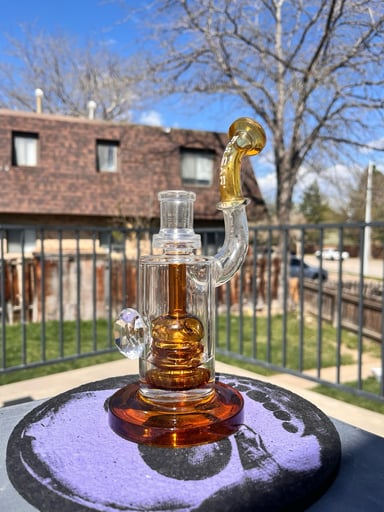Preview pic of Pulsar rig orange and clear with a nice diamond cut pendant