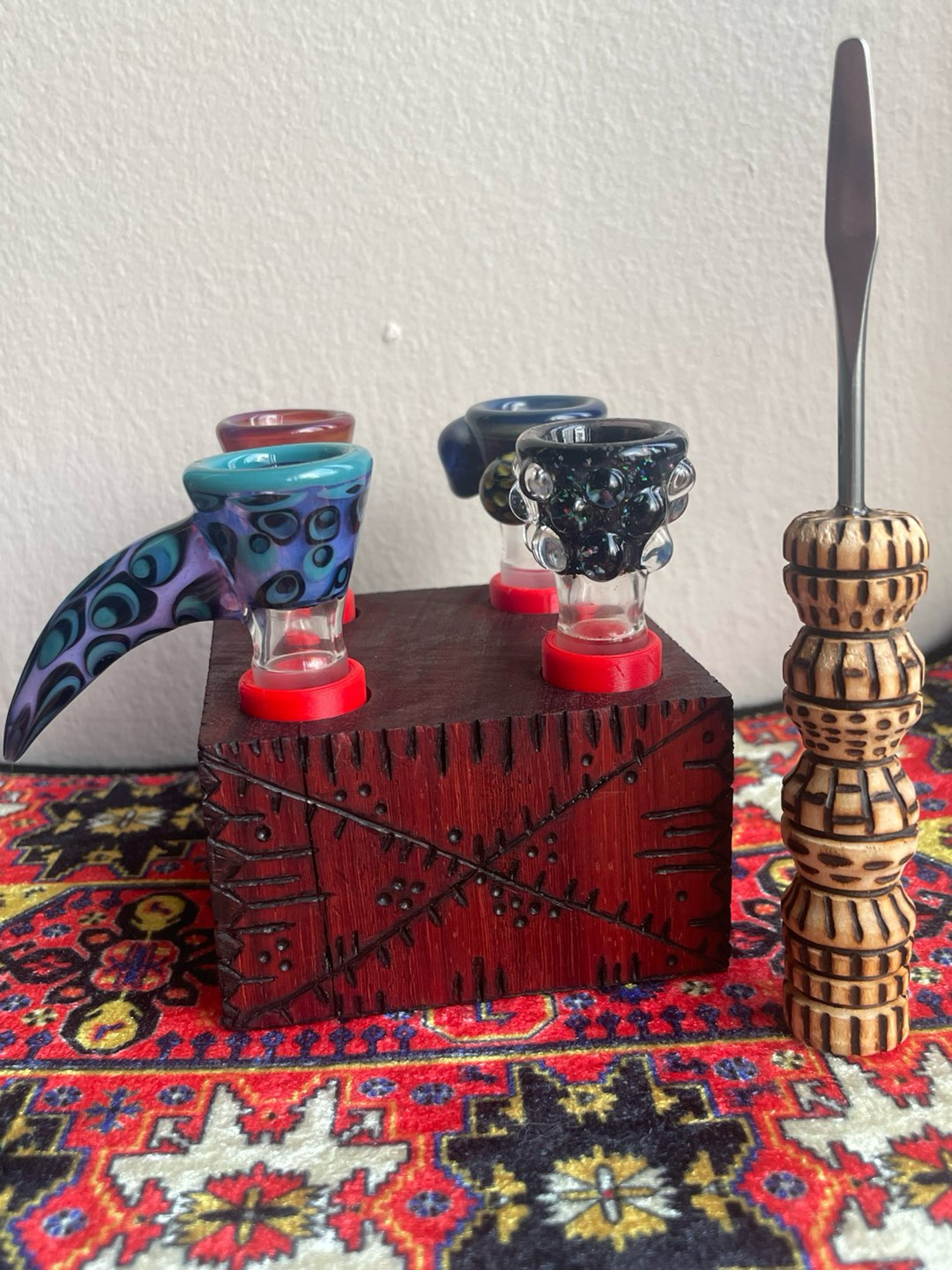 Preview pic of COLLAB DROP!!!!!! Dab tool & 14mm 4 hole slide stand