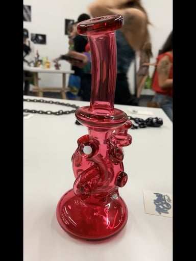 Preview pic of Red 2022 Kevlar glass turbine cycler w/ matching bubble cap
