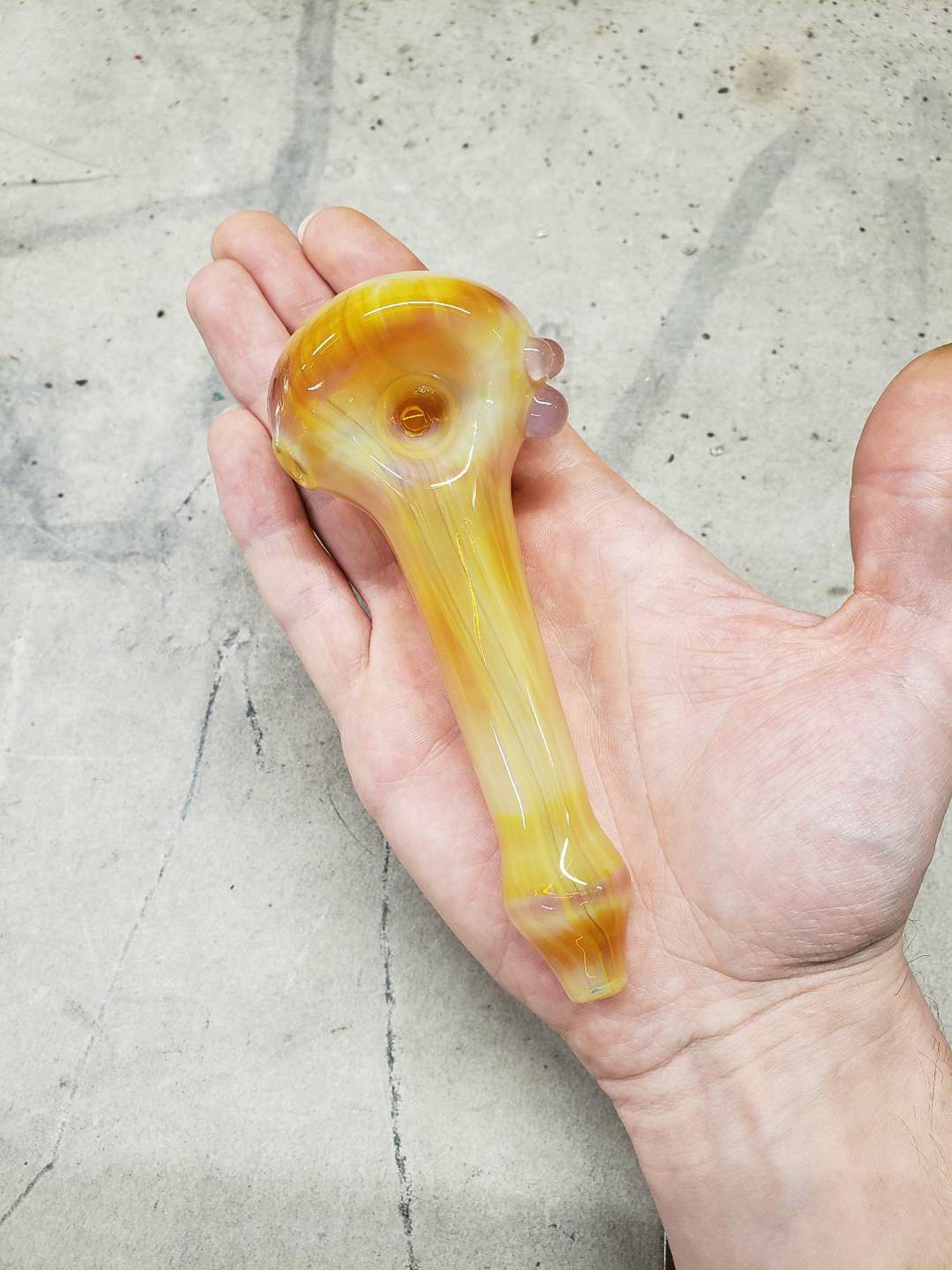 Preview pic of Wild Honey Spoon Pipe by MWB Glass