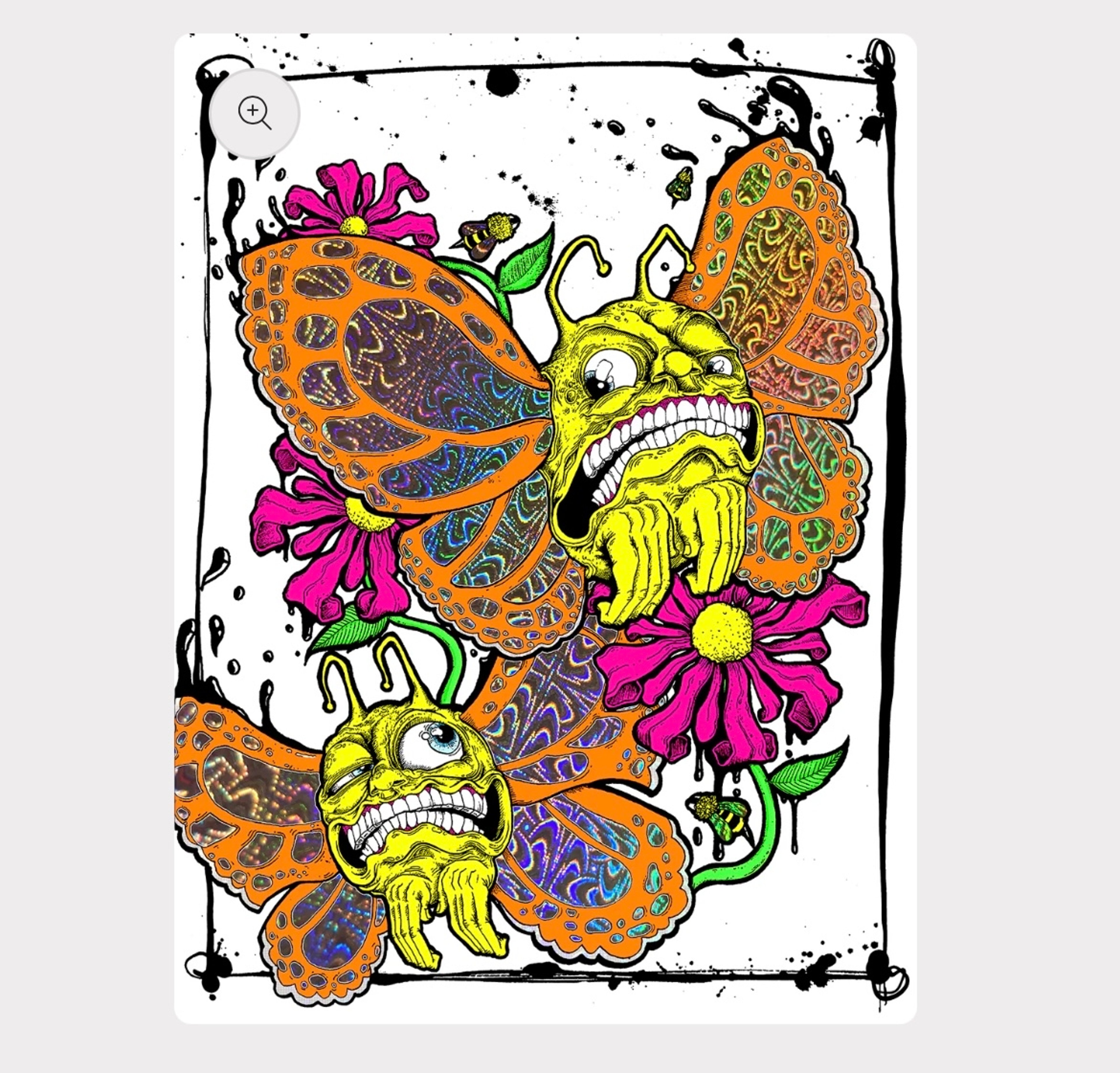 Preview pic of Aaron brooks brooks chestnut tiger foil print (pyramids) le25