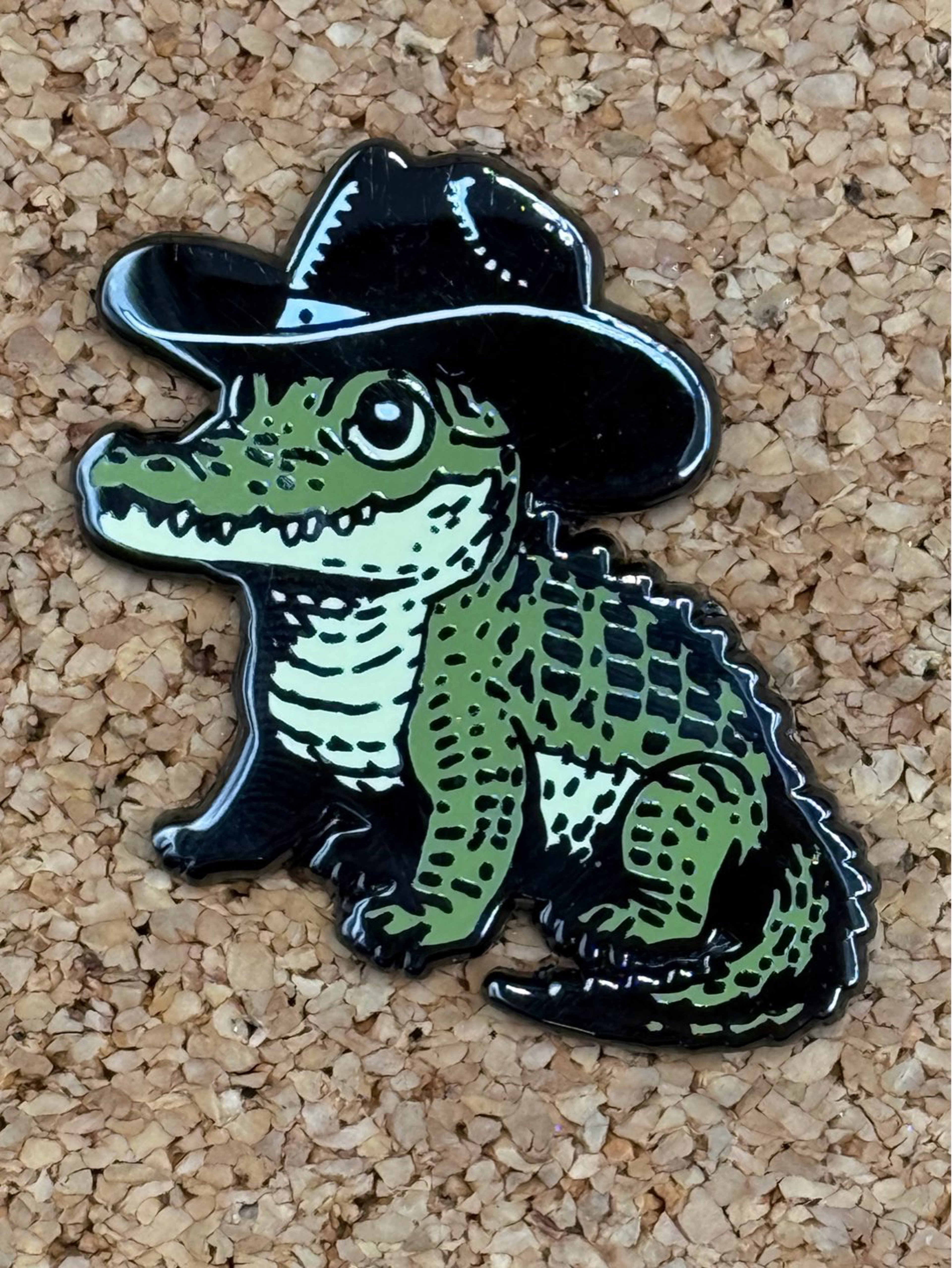 Preview pic of Cowboy gator pin