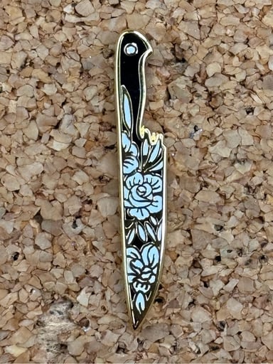 Preview pic of Floral knife pin