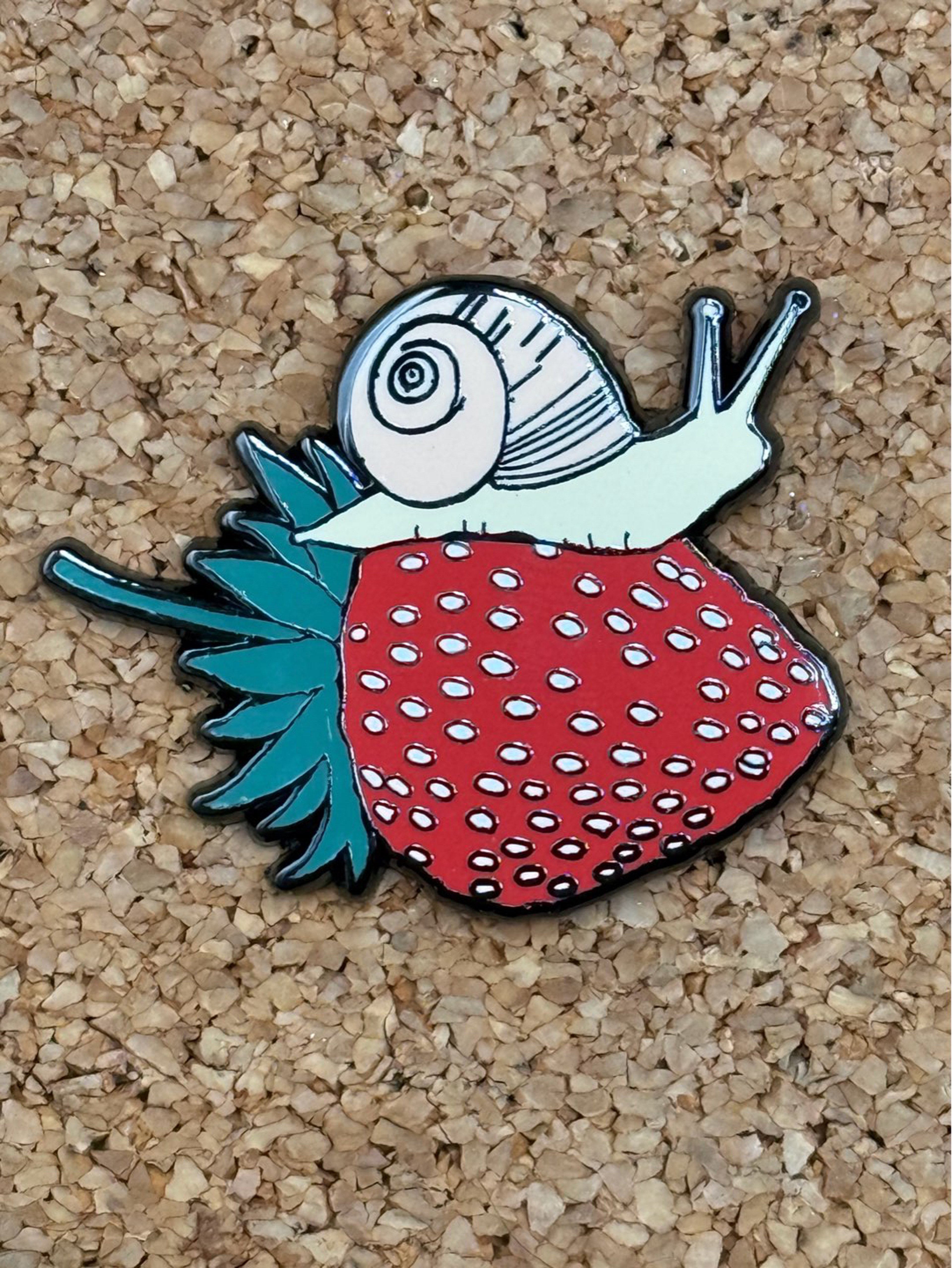 Preview pic of Strawberry snail pin