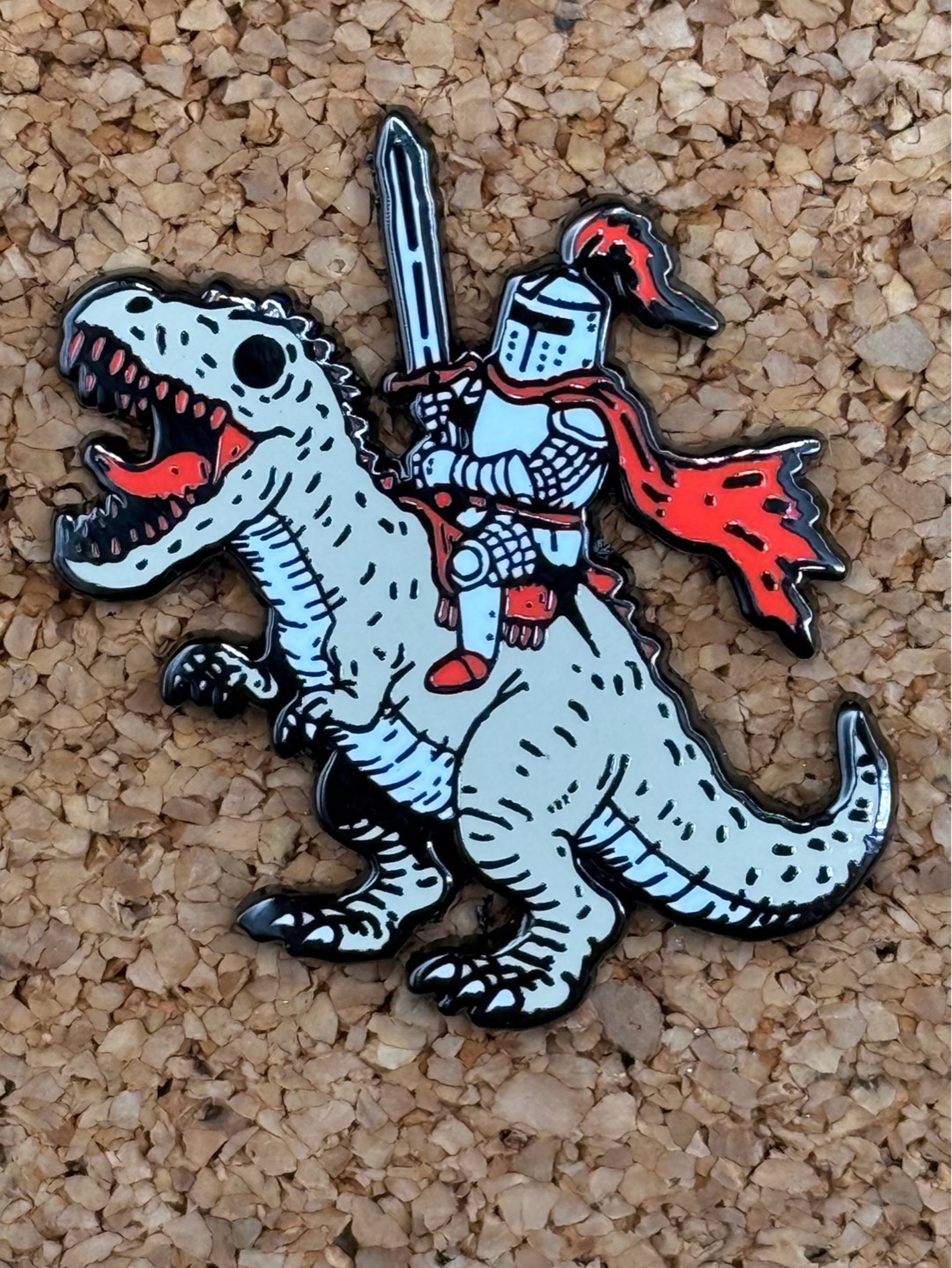 Preview pic of Dino knight pin