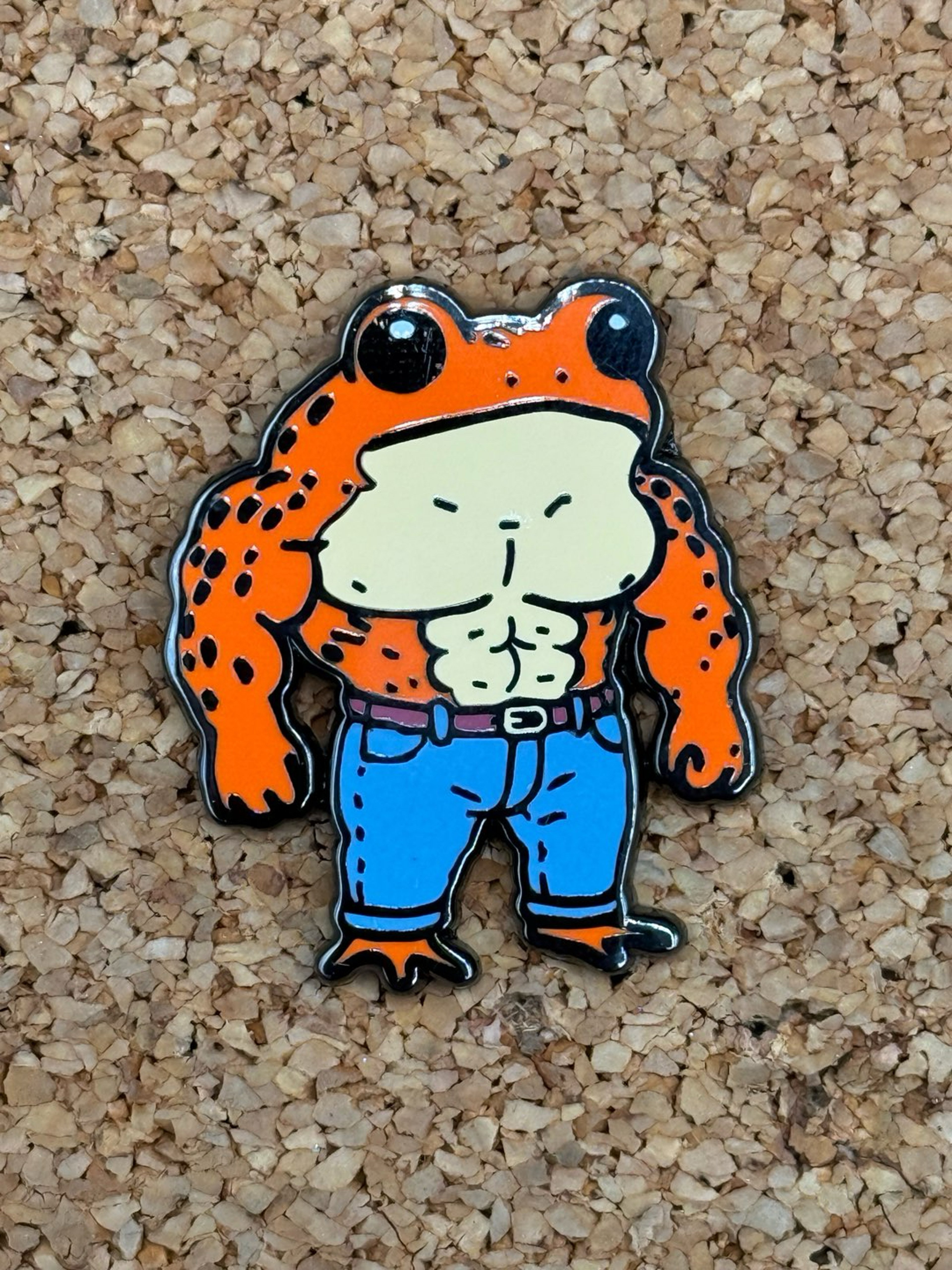 Preview pic of Buff frog pin