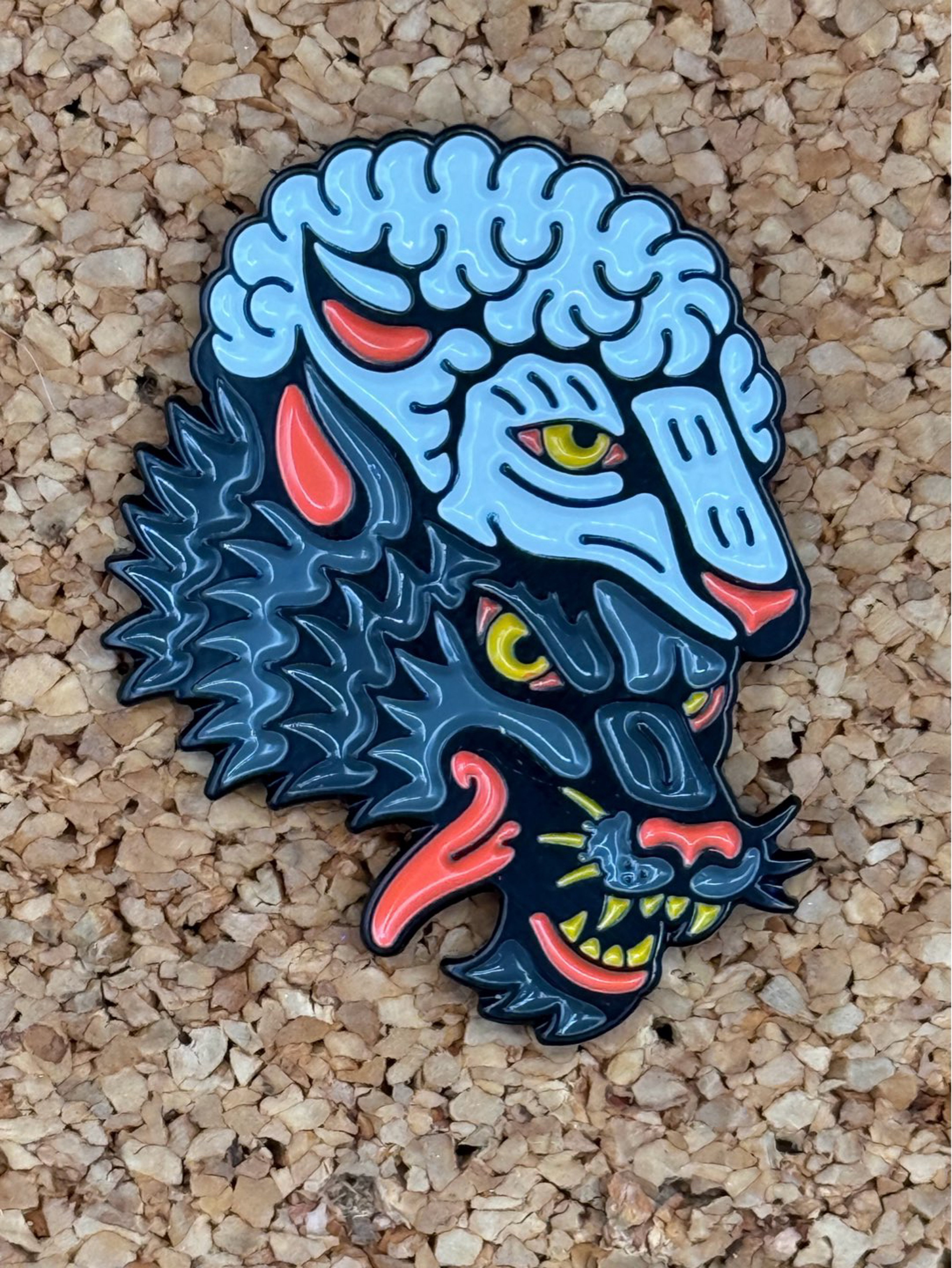 Preview pic of Wolf in sheep’s clothing pin