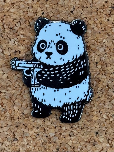 Preview pic of Unhinged panda pin