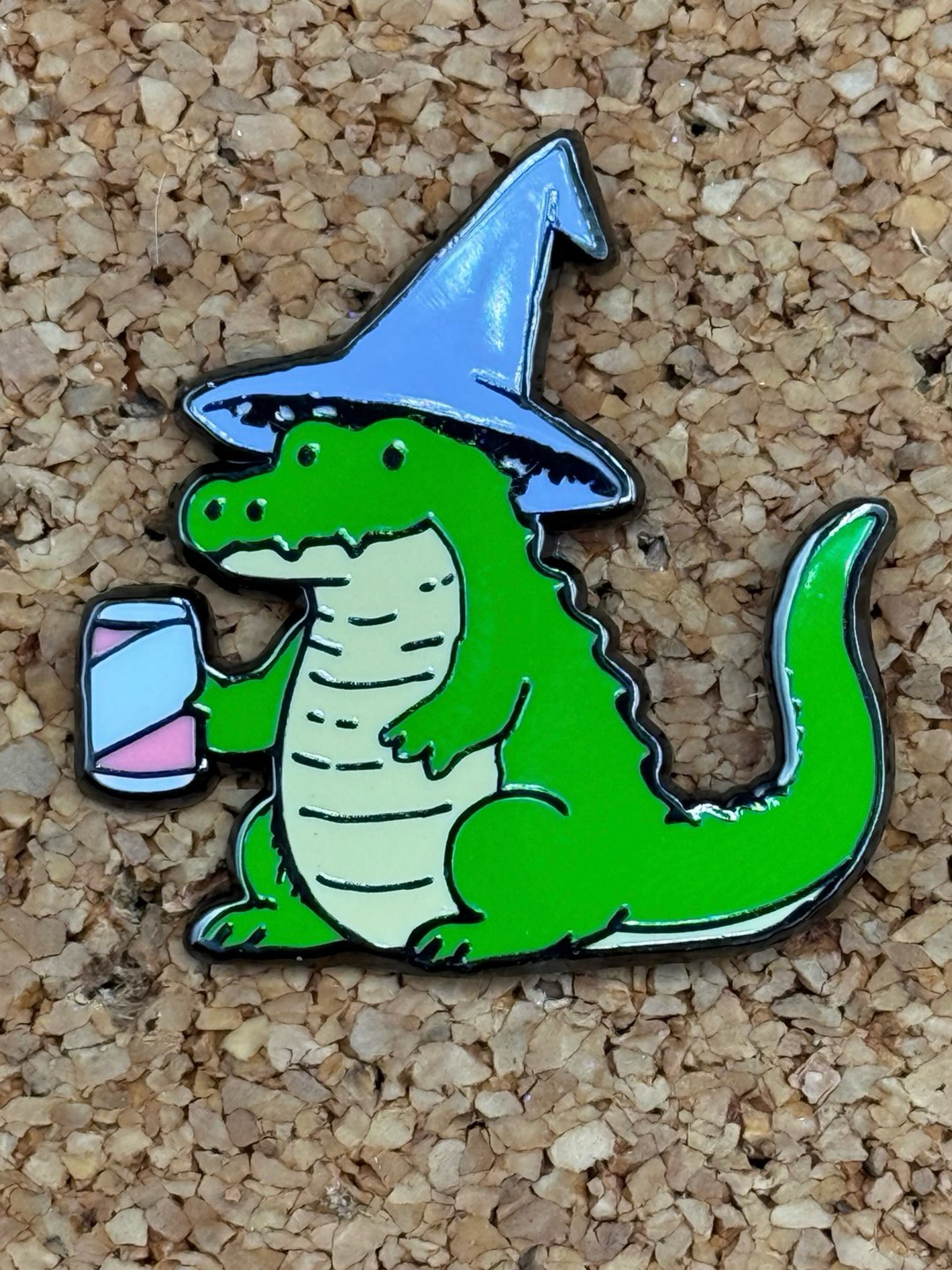 Preview pic of Soda gator pin