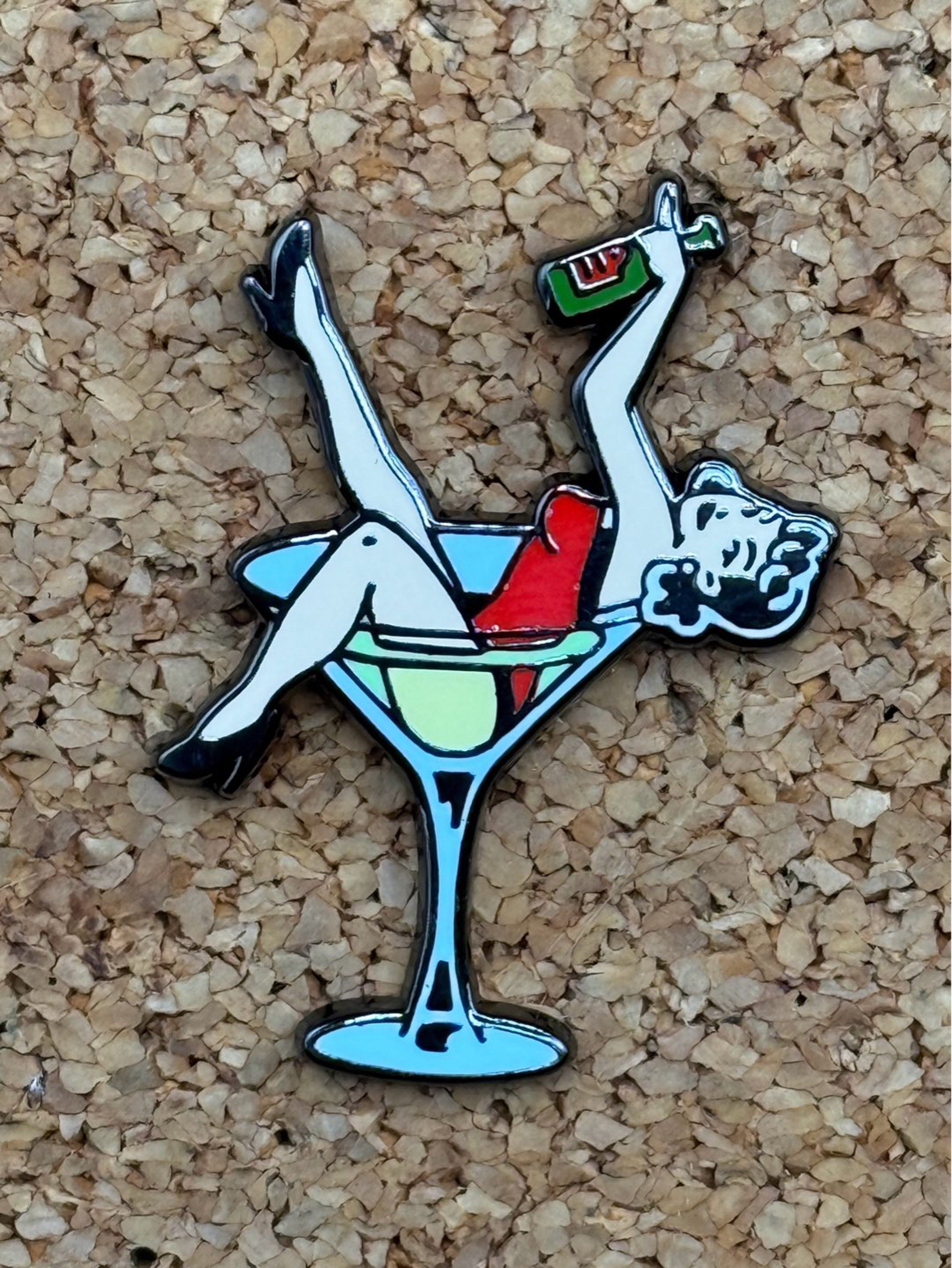 Preview pic of Martini girl pin