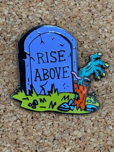 Preview pic of Rise above pin