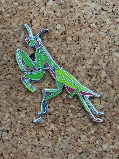 Preview pic of Praying mantis pin