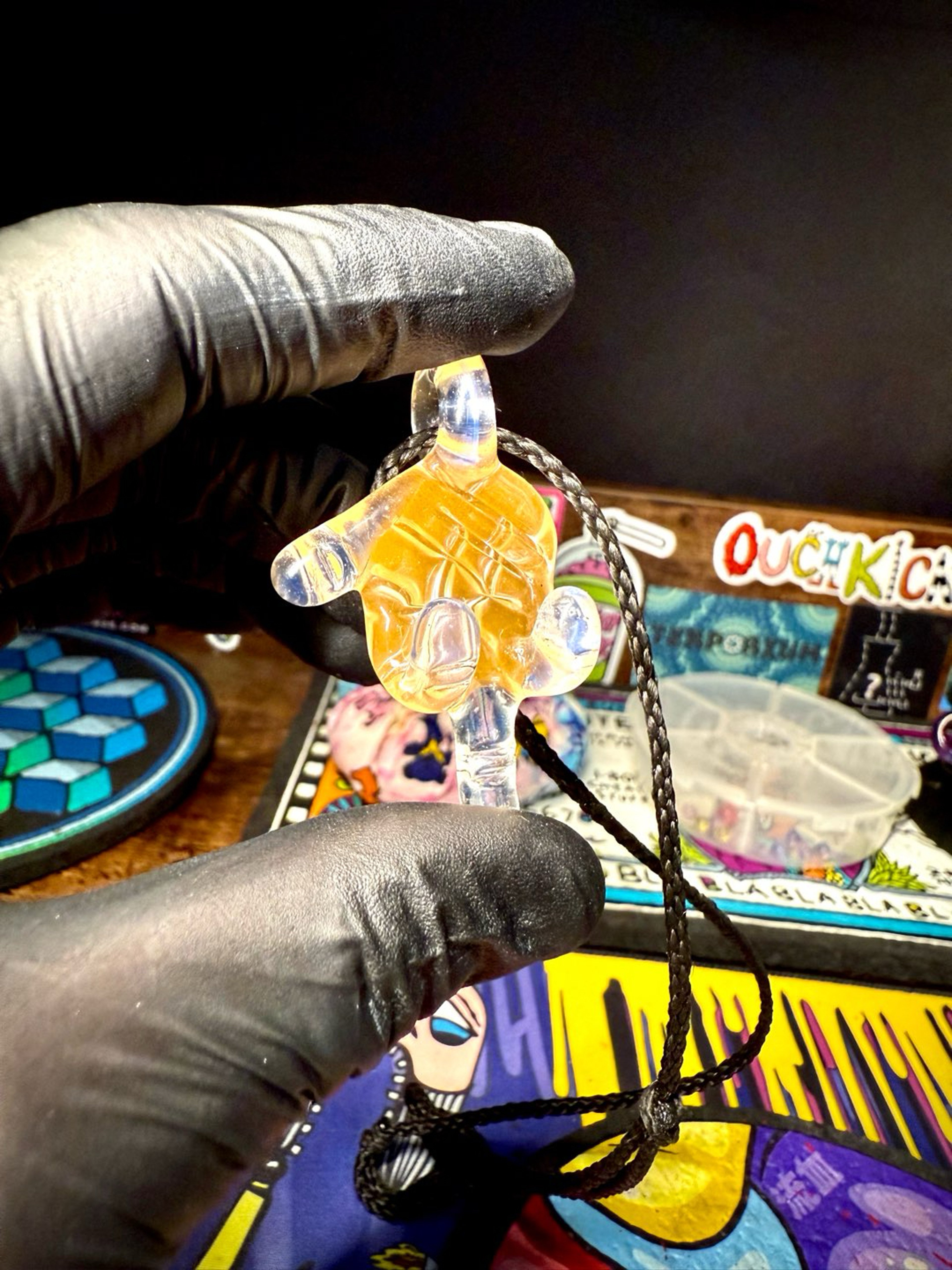 Preview pic of Goober Gabe Pendant Peach/Ghost
