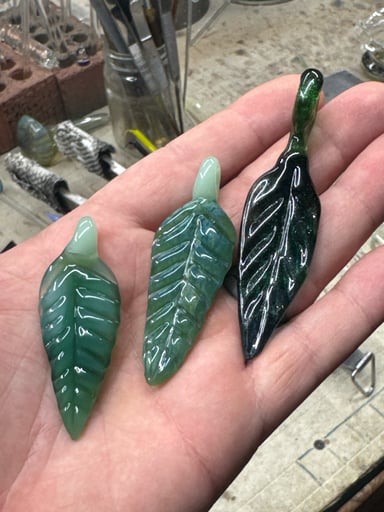 Preview pic of Max Melts Leaf Pendants