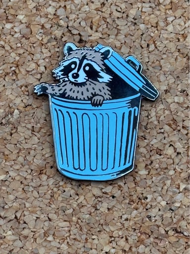 Preview pic of Raccoon pin