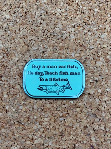 Preview pic of Buy man eat fish pin
