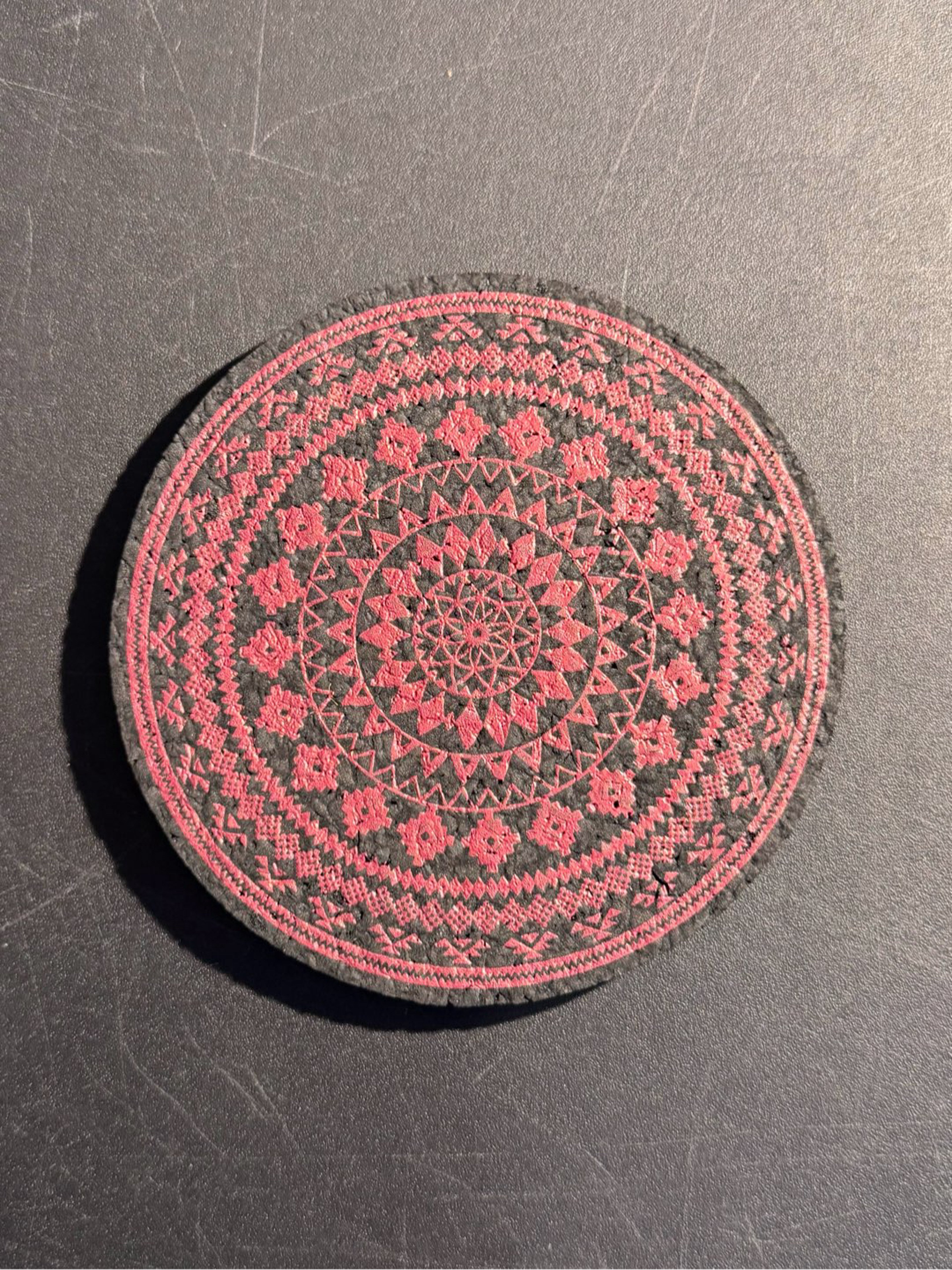 Preview pic of Red Geometric Pattern Moodmat