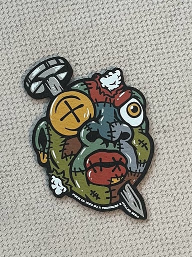 Preview pic of Voodoo Pin Head 8” Mat by Moodmats x Danger Visual x Mr Voorhees x Muller