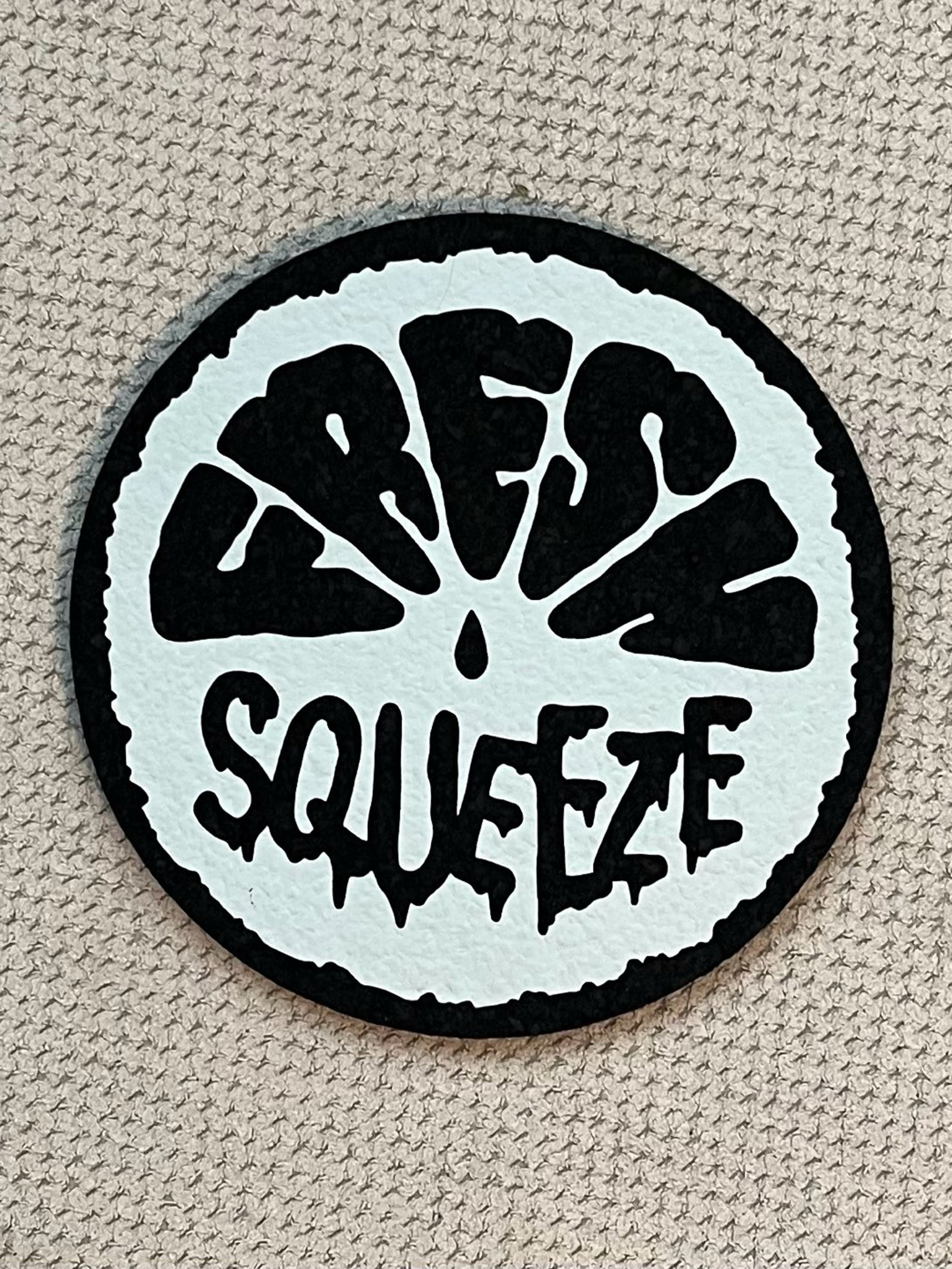 Fresh Squeeze 8” Round Mat by Moodmats image 0