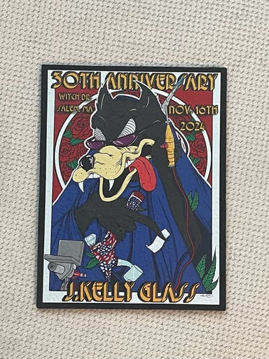 Preview pic of Jerry Kelly 30th Anniversary Mat by Moodmats x Aaron Brooks (abrooksart) x J Kelly Glass