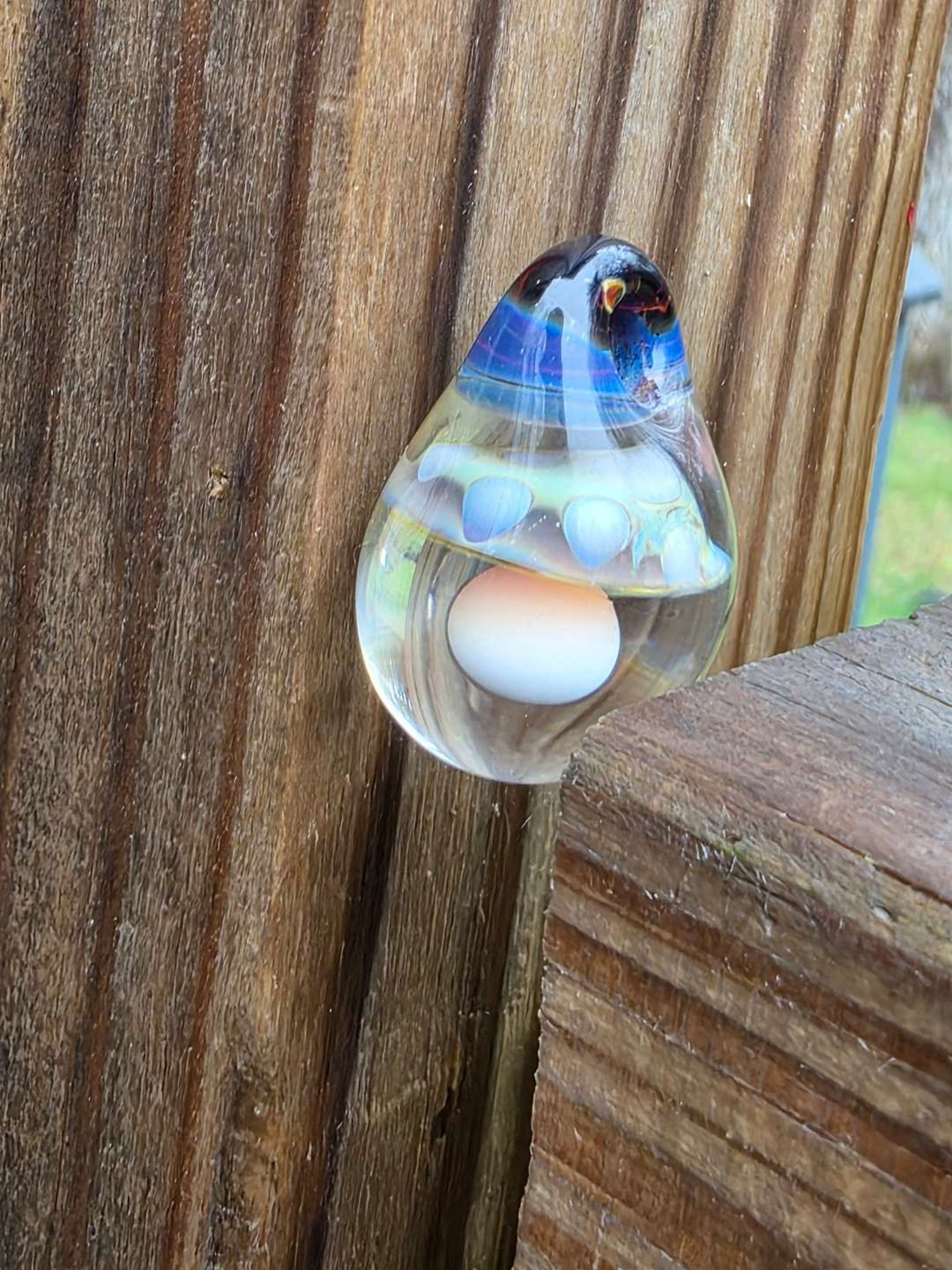 Amber Double Mushroom Pendants Amber Double Mushroom Pendants