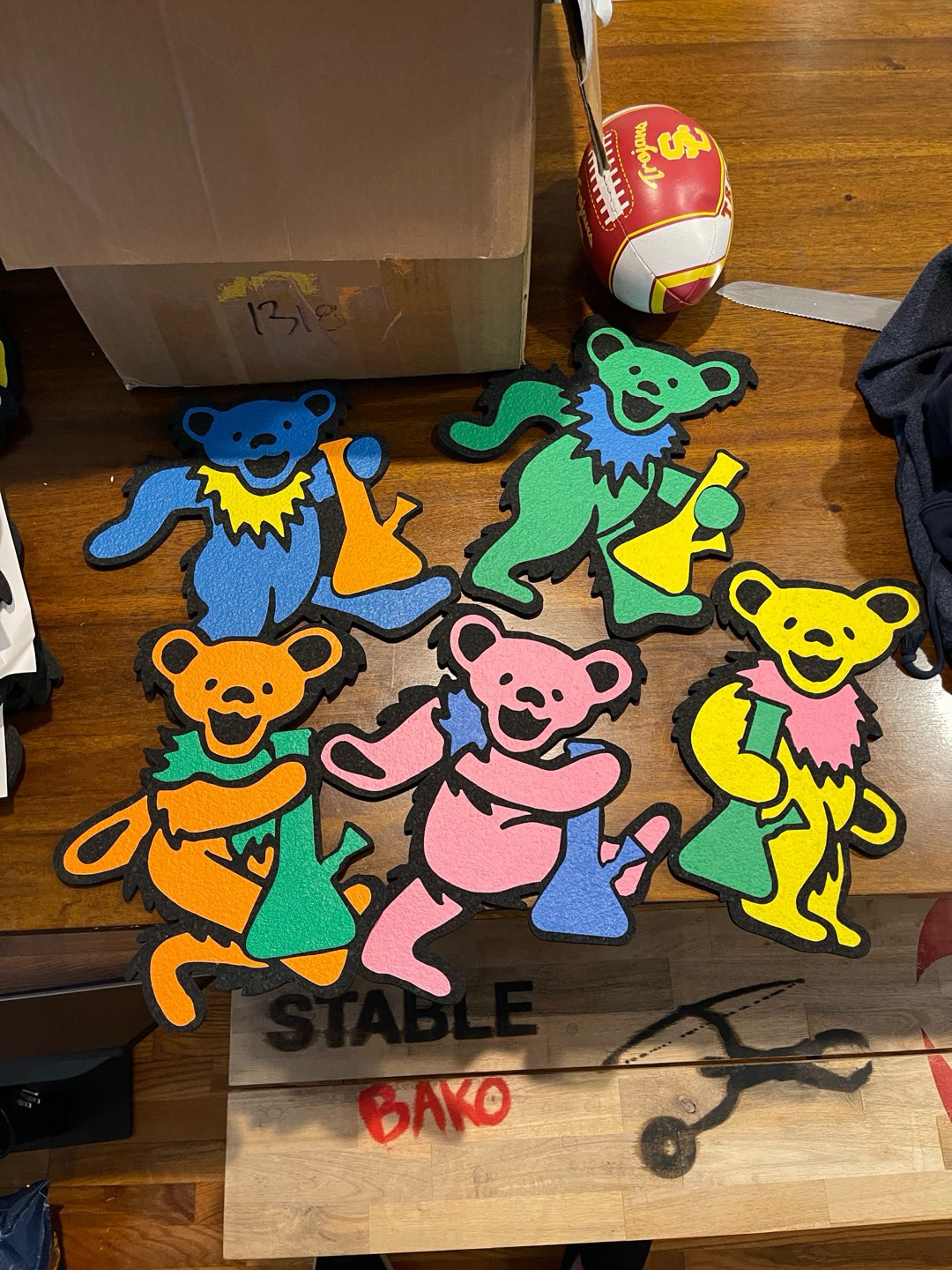 Preview pic of 5 PACK! GlassPass x Moodmats Dancing Bongs Grateful Dead