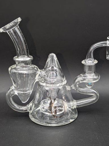 Preview pic of PULSAR TEA POT GLASS RECYCLER RIG