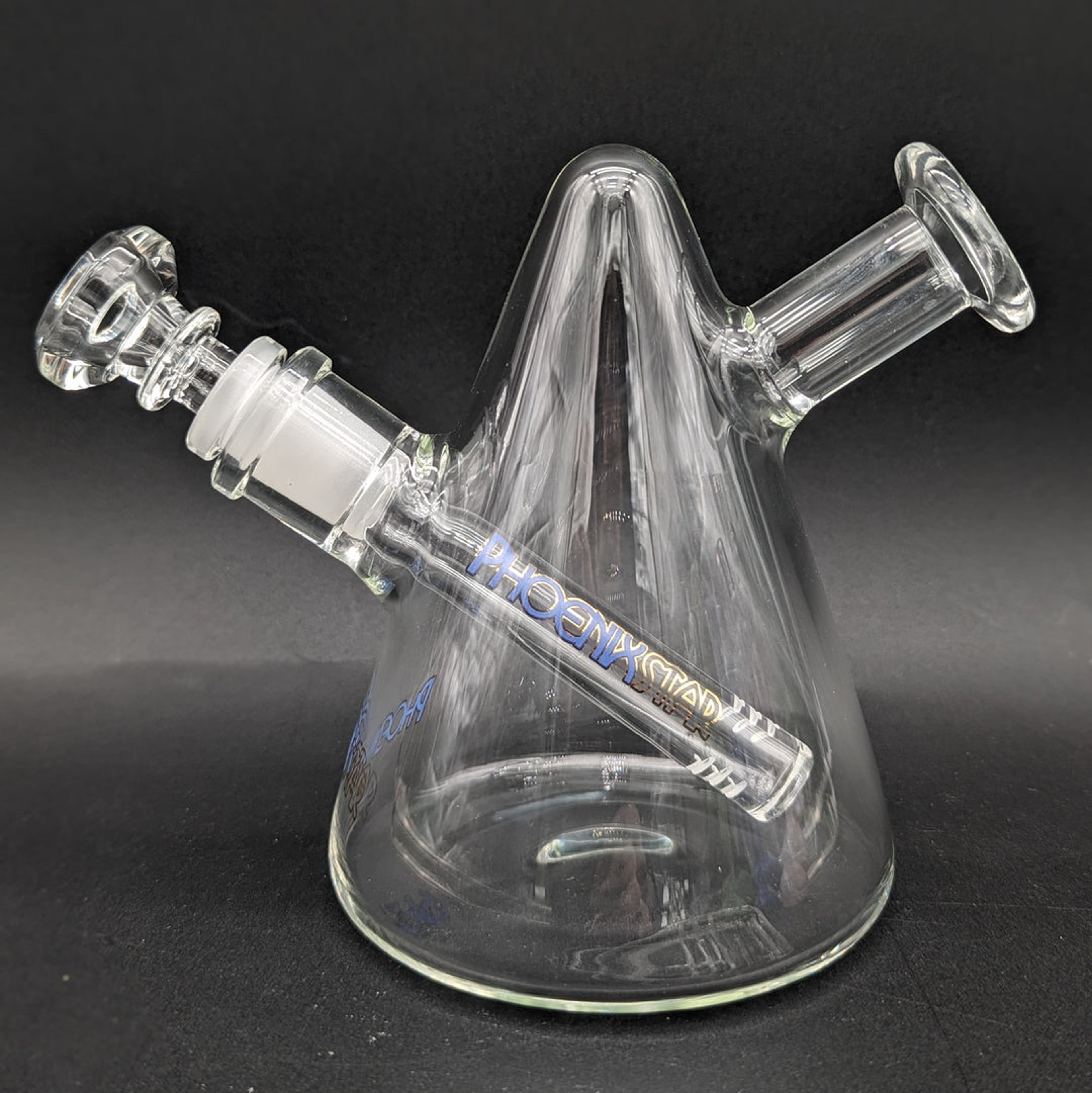 Preview pic of PHOENIX CLEAR CONE BONG W/ DOWNSTEM