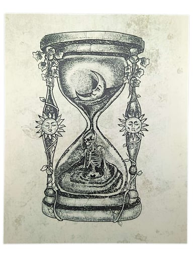 Preview pic of Trevy Metal "Times Up" Print