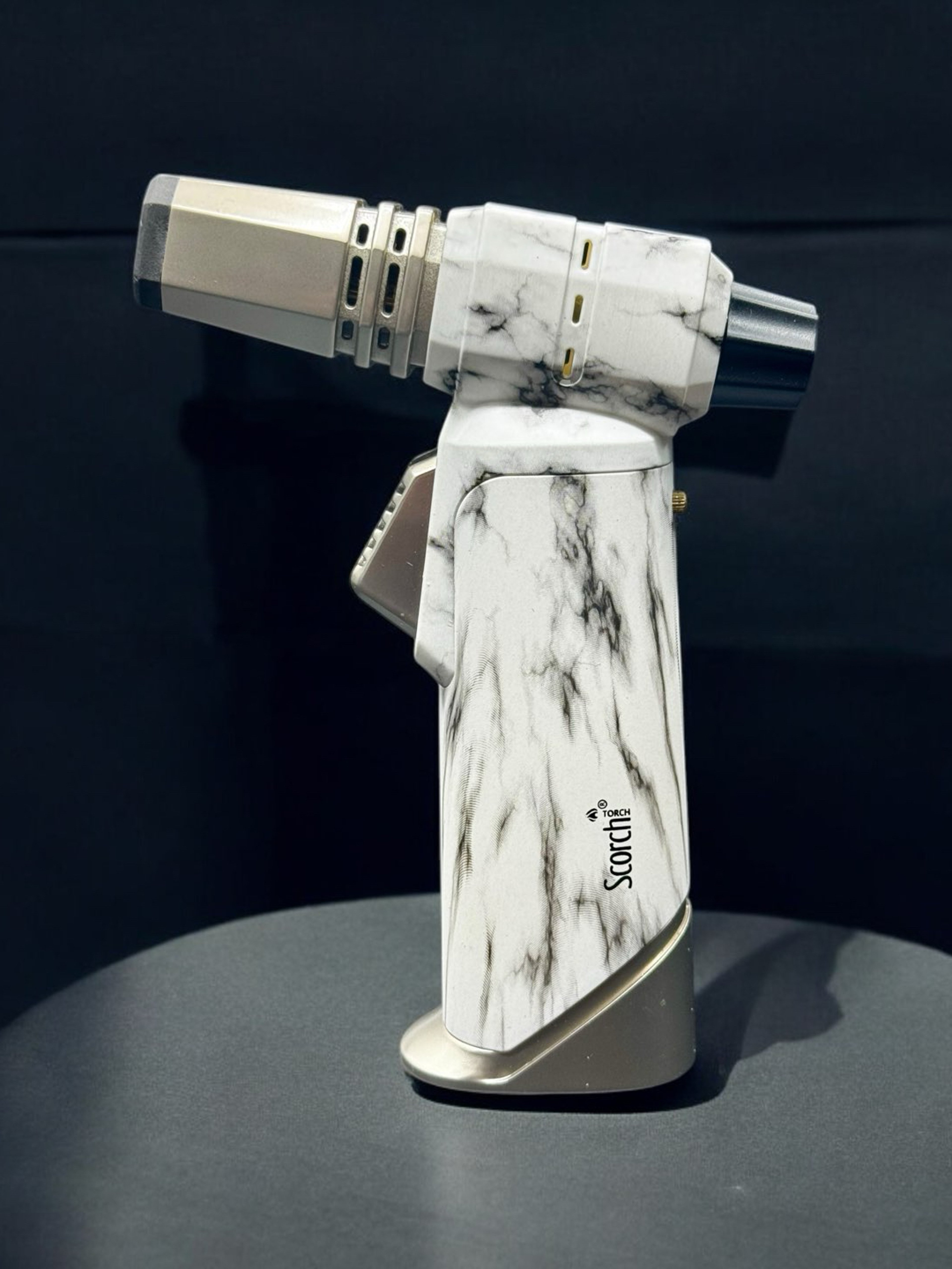 Preview pic of Scorch Torch 5.5” Butane Torch Lighter – Marble Finish | Model 61694 | Adjustable Flame & Safety Lock