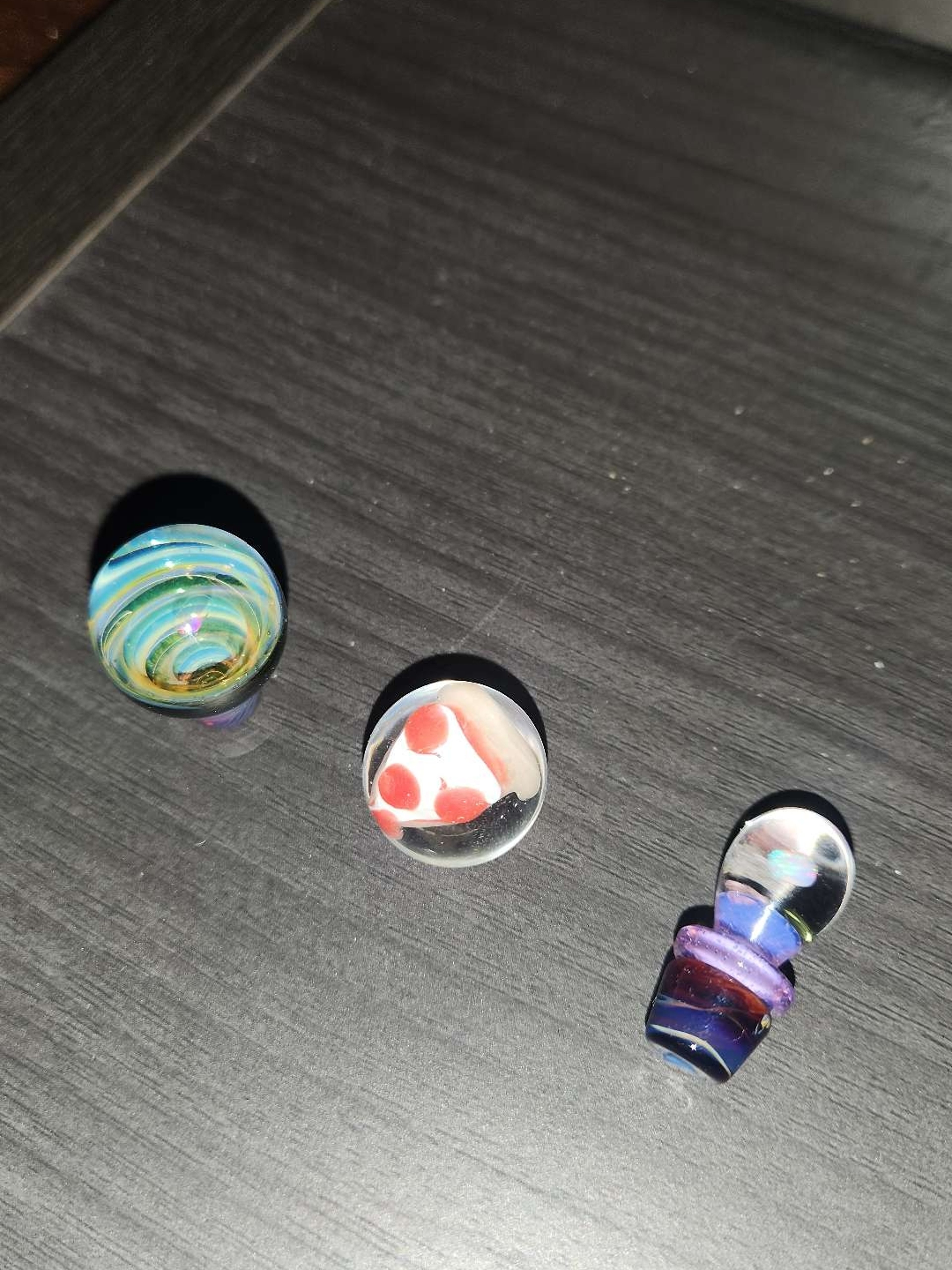 Preview pic of 2x puffco oculus plugs + Pizza Marble