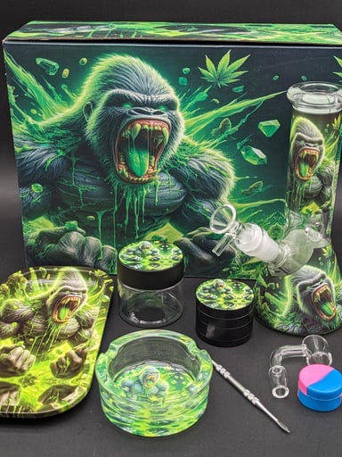Preview pic of ULTIMATE FLOWER + DAB SMOKING KIT - Toxic Gorilla
