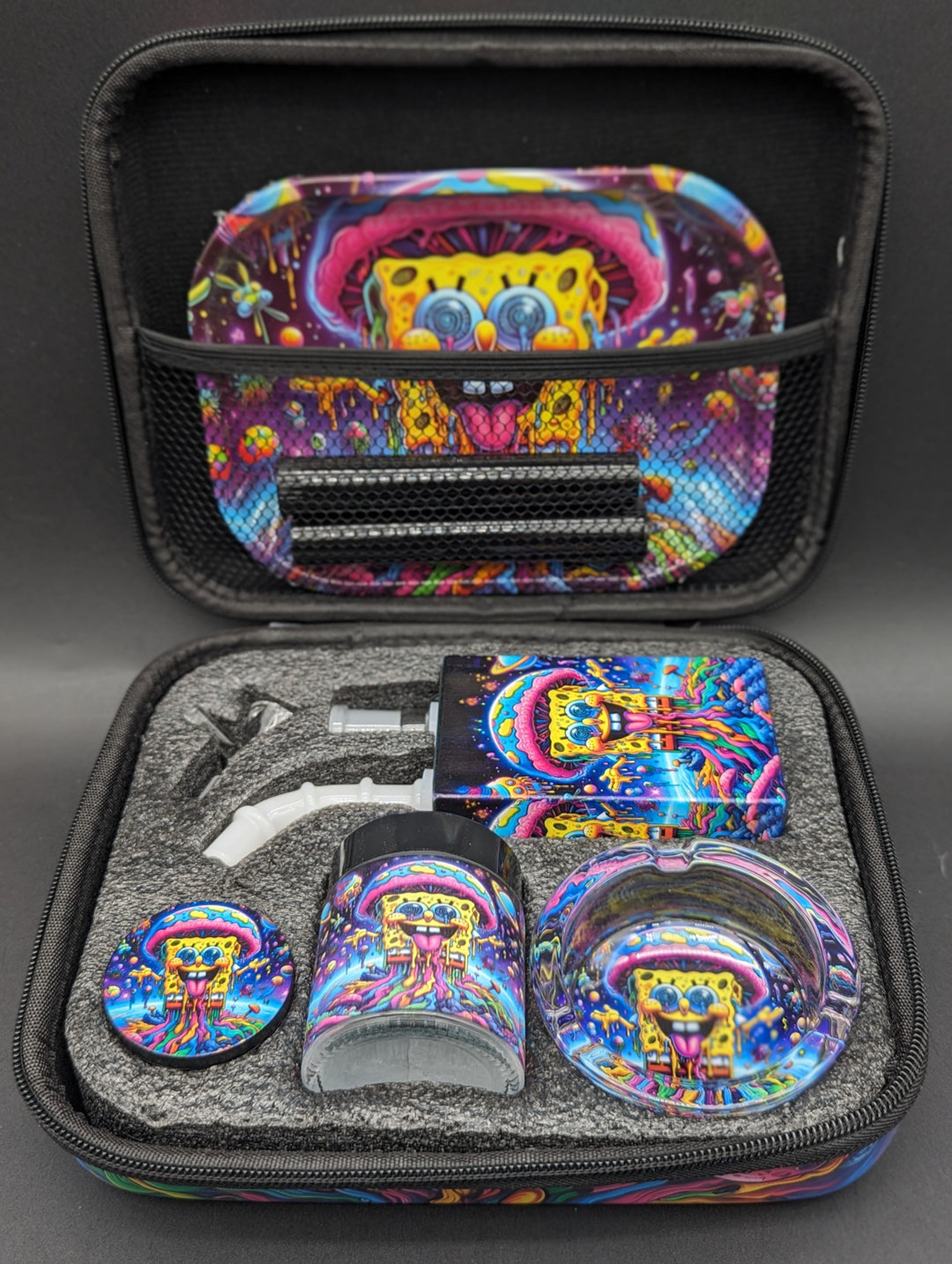 Preview pic of SPONGEBOB TRIPPING SMOKING KIT WITH CARRY CASE