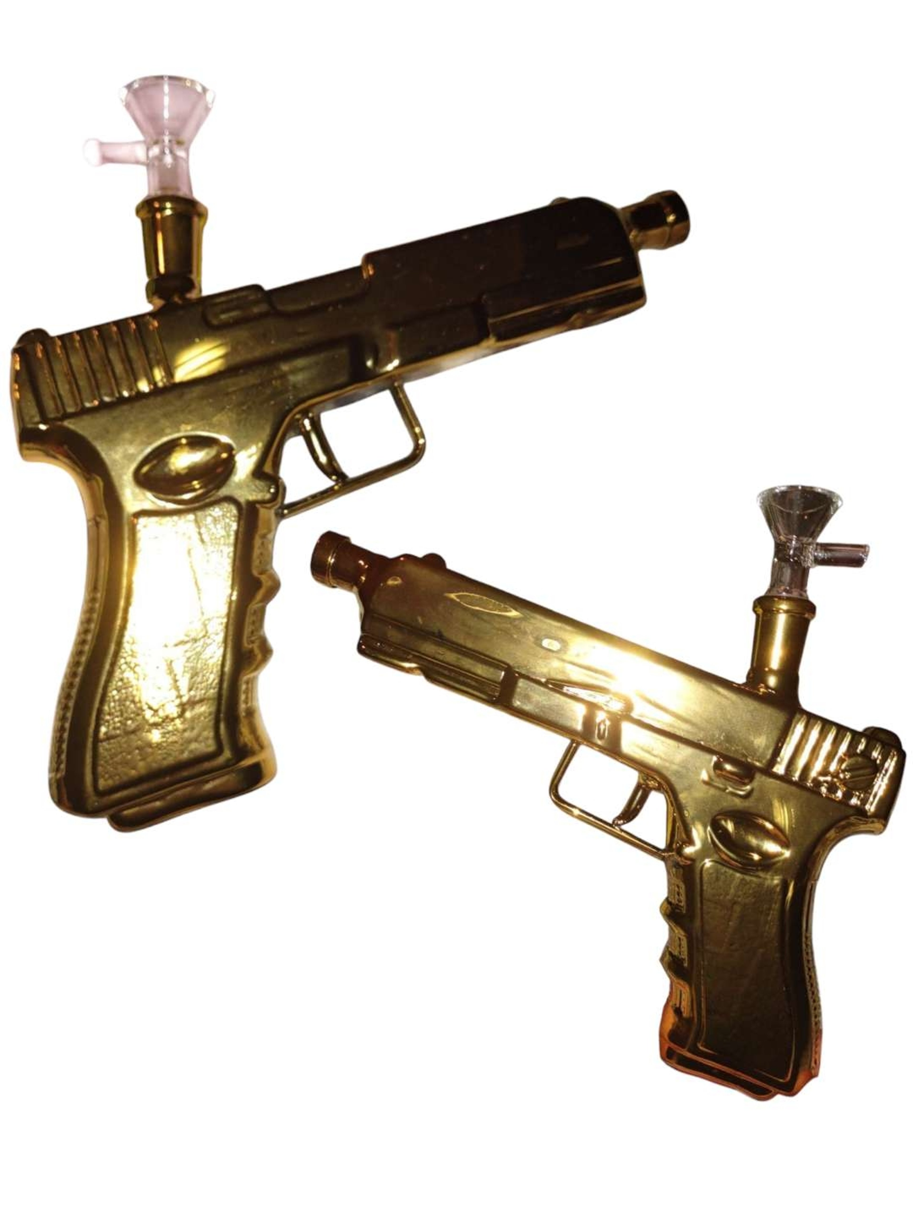 Preview pic of GOLDEN GUN GLASS WATER PIPE