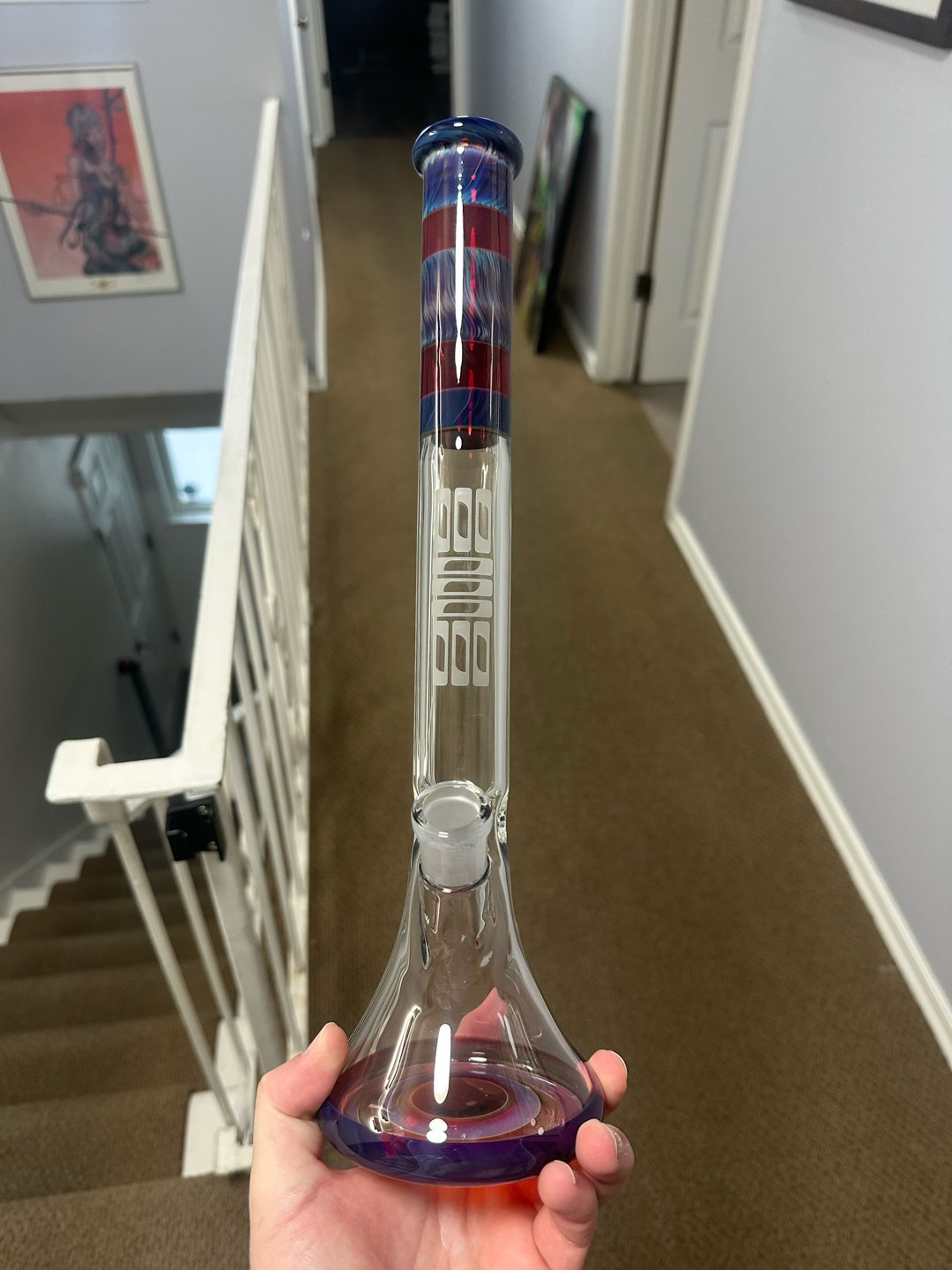 Preview pic of ill bong with bong case/backpack