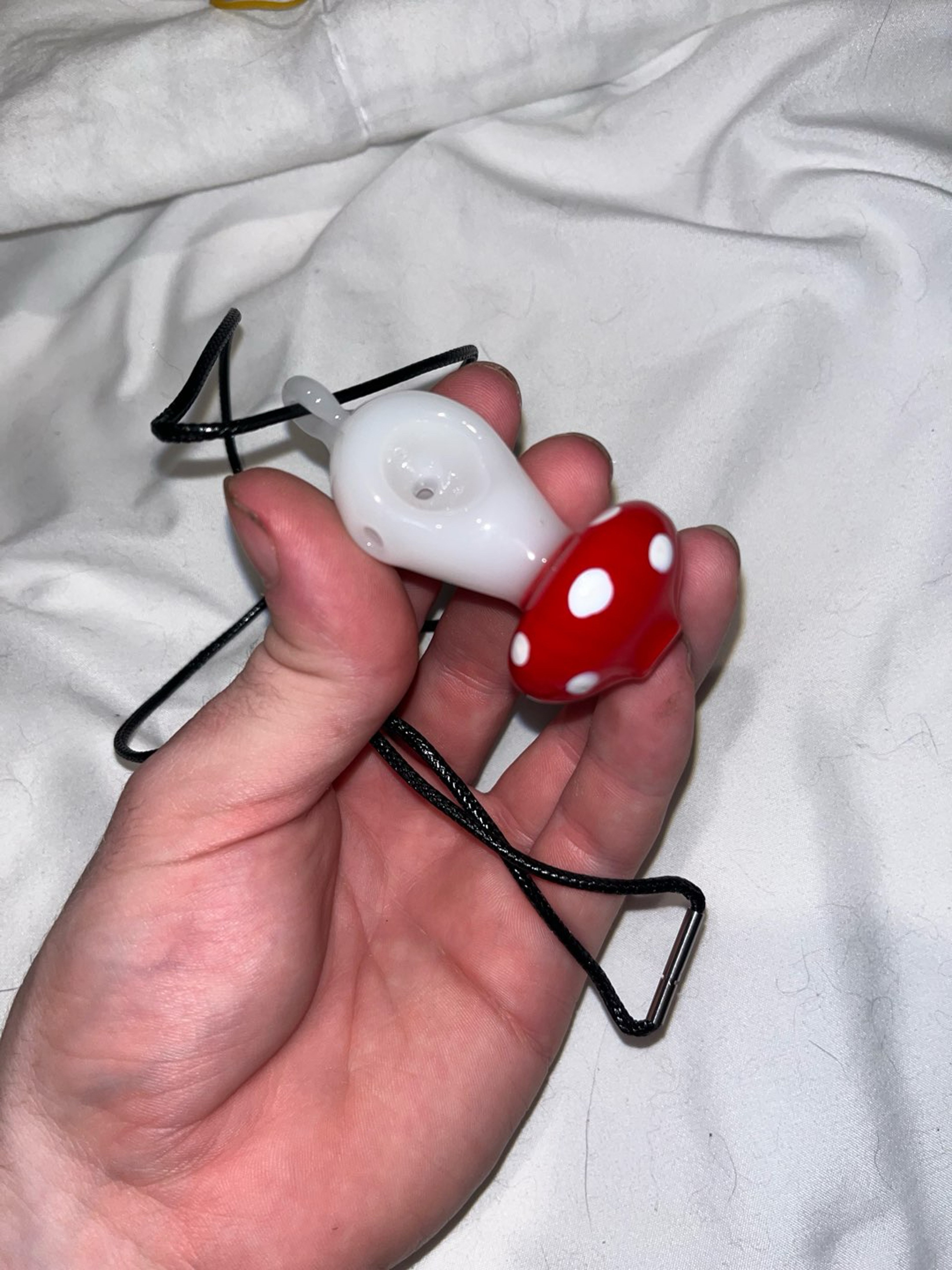 Preview pic of Red Mushroom Pipe Necklace
