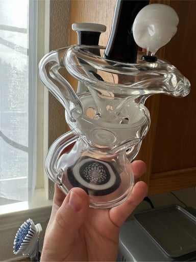 Preview pic of Chip X Bo Howe collab  black and white heady recycler
