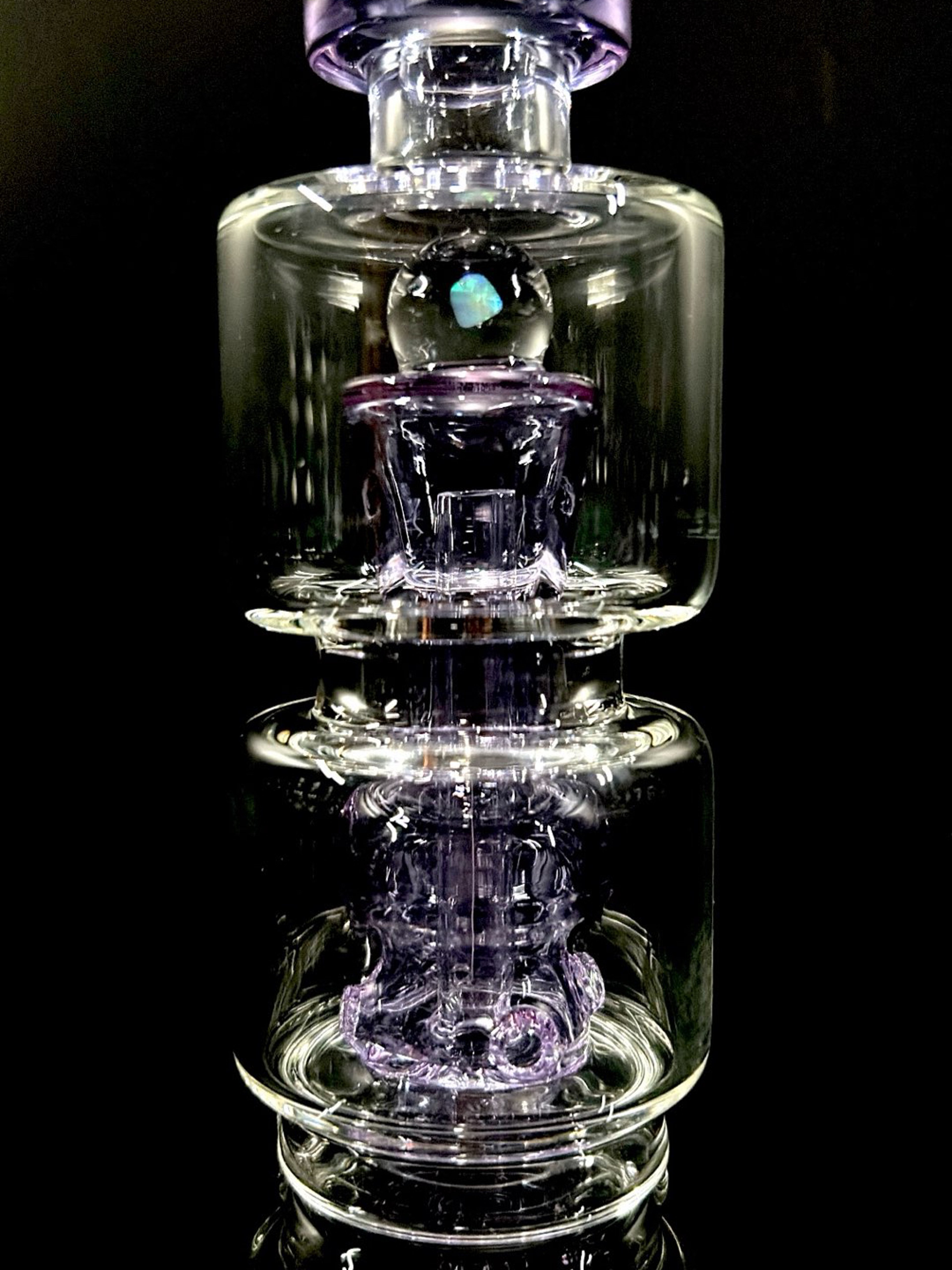 Preview pic of Purple Opal Accented Mushroom Perc Puffco Top